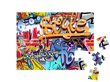 puzzleYOU Puzzle Graffity Wand - Street Art, 48 Puzzleteile, puzzleYOU-Kollektionen Graffiti