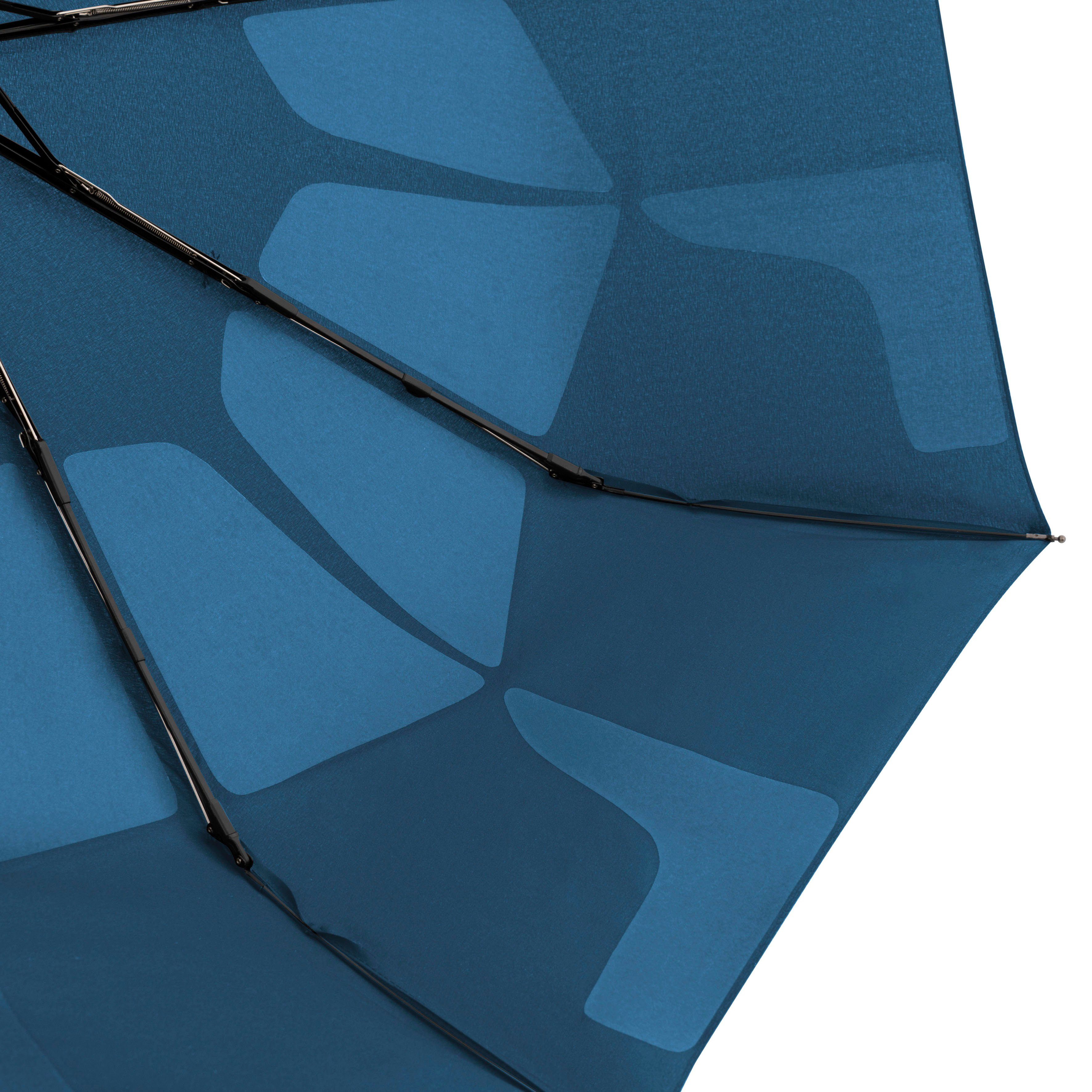 blue uni, Taschenregenschirm fold crystal doppler® Smart