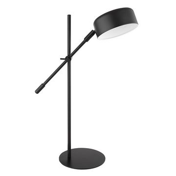 etc-shop Schreibtischlampe, Leuchtmittel nicht inklusive, Schreib Tisch Leuchte Lese Beistell Lampe Gelenk verstellbar schwarz H