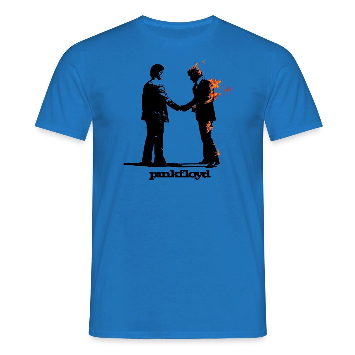 Spreadshirt T-Shirt Pink Floyd Album Cover Und Logo Männer T-Shirt (1-tlg)