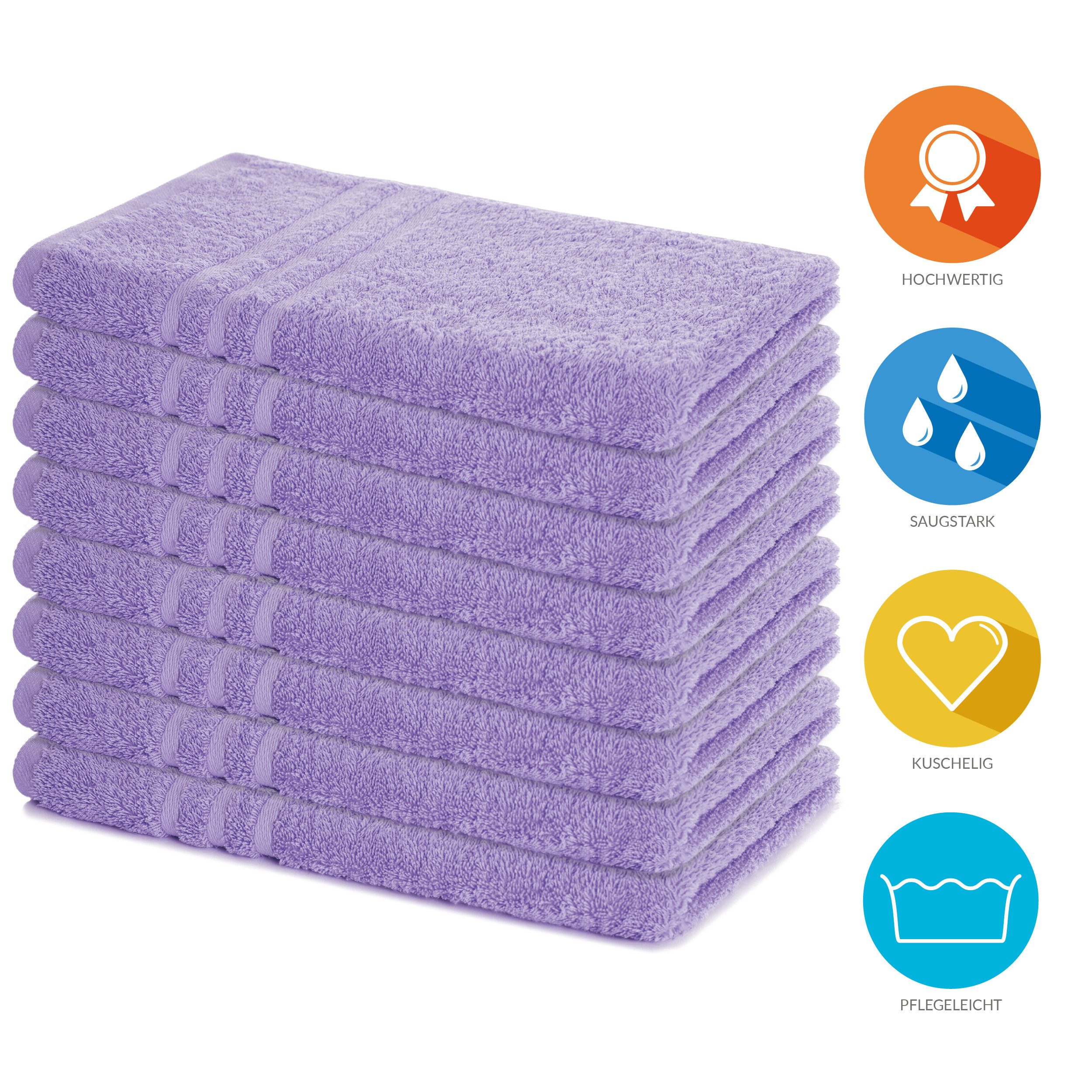 Lavea Handtuch Set Frottierserie Elena, 100% Baumwolle (Set, 8-St), 500 g/m günstig online kaufen