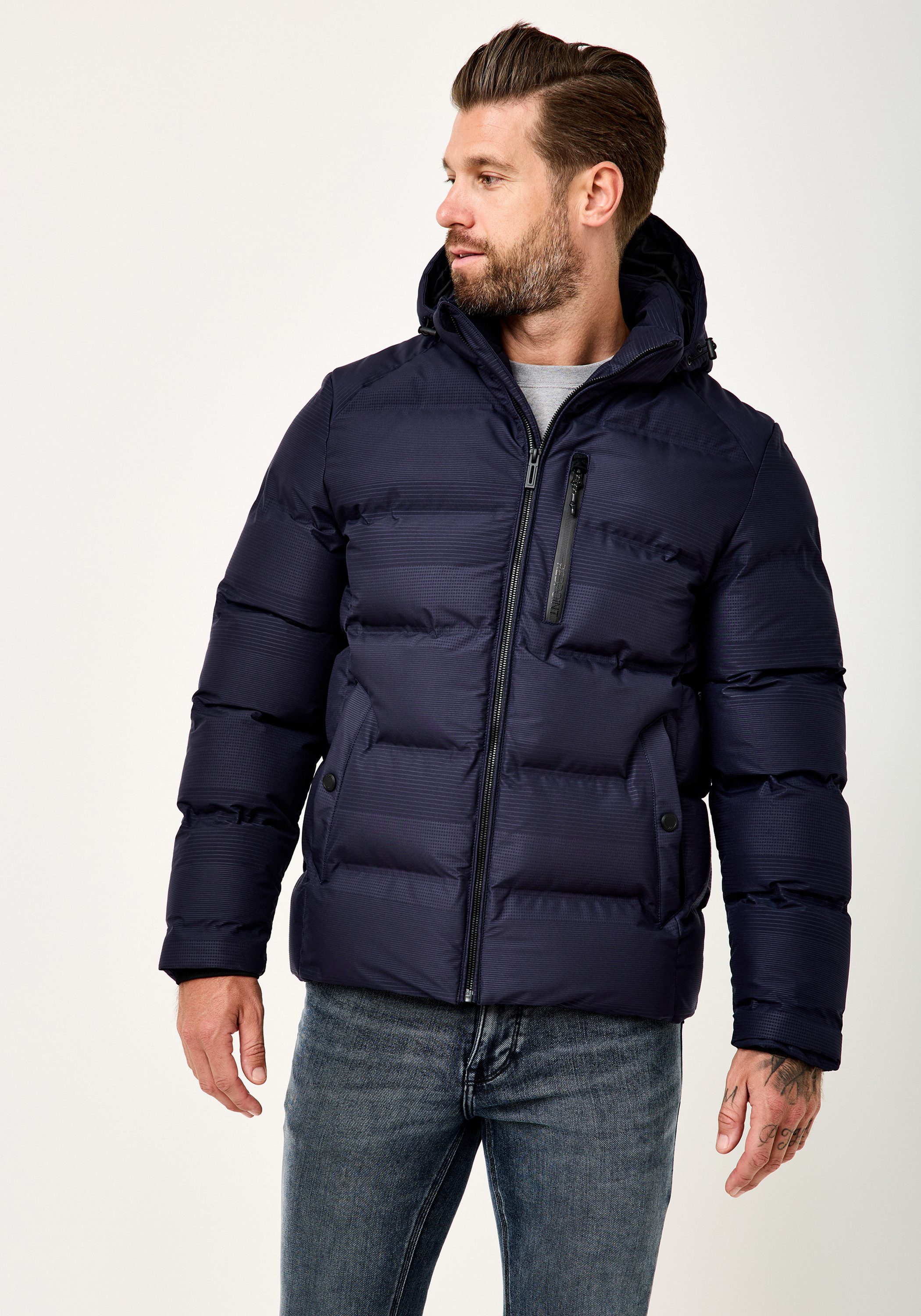 Redpoint Winterjacke CLINT Regular Fit Steppjacke mit Kapuze