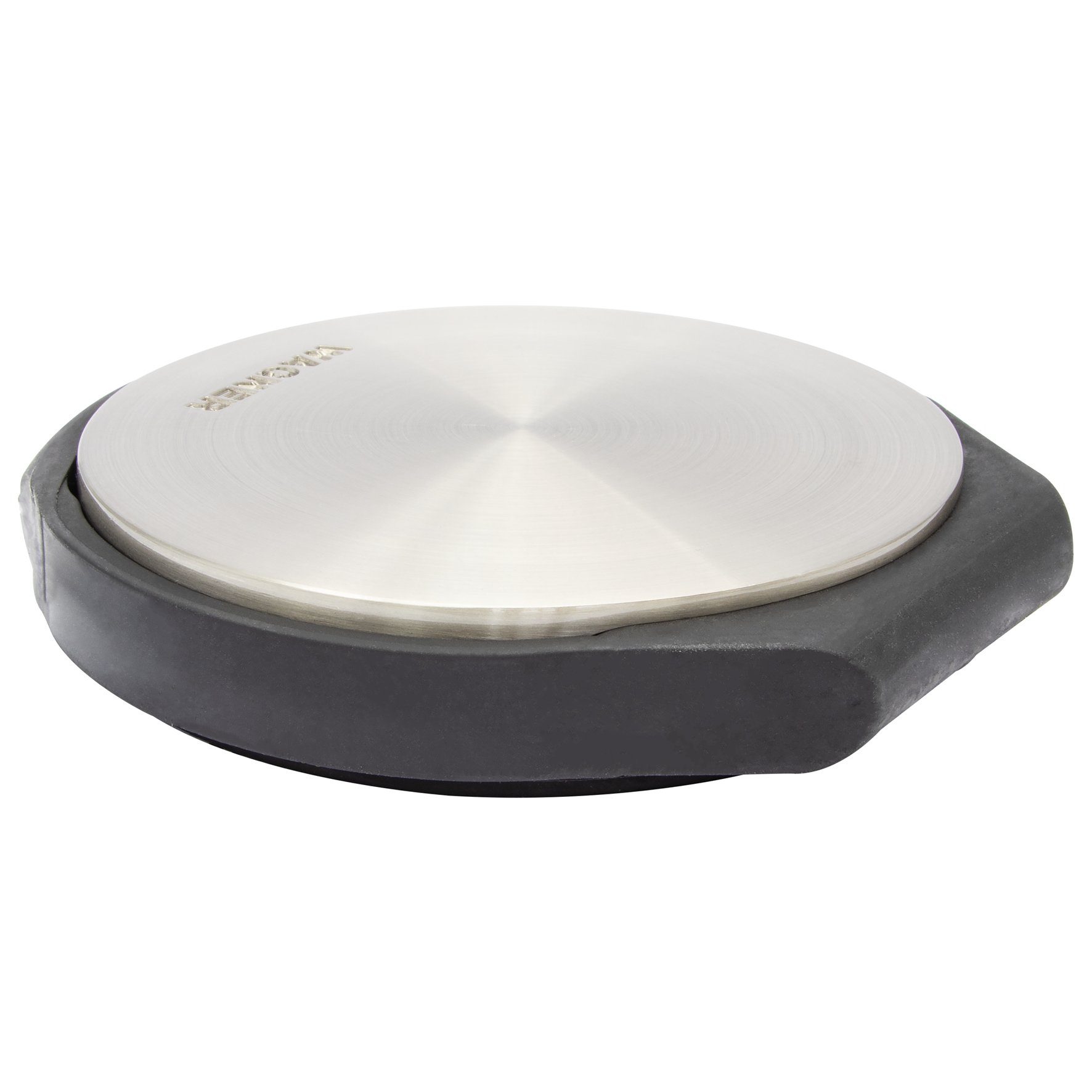 WAGNER design yourself Bodentürstopper Bodentürstopper BIG DISK - 98 x 30 mm in Edelstahloptik und vielen Farben, Stopper aus hochwertigem Industriestahl/Gummi, zum Hinstellen
