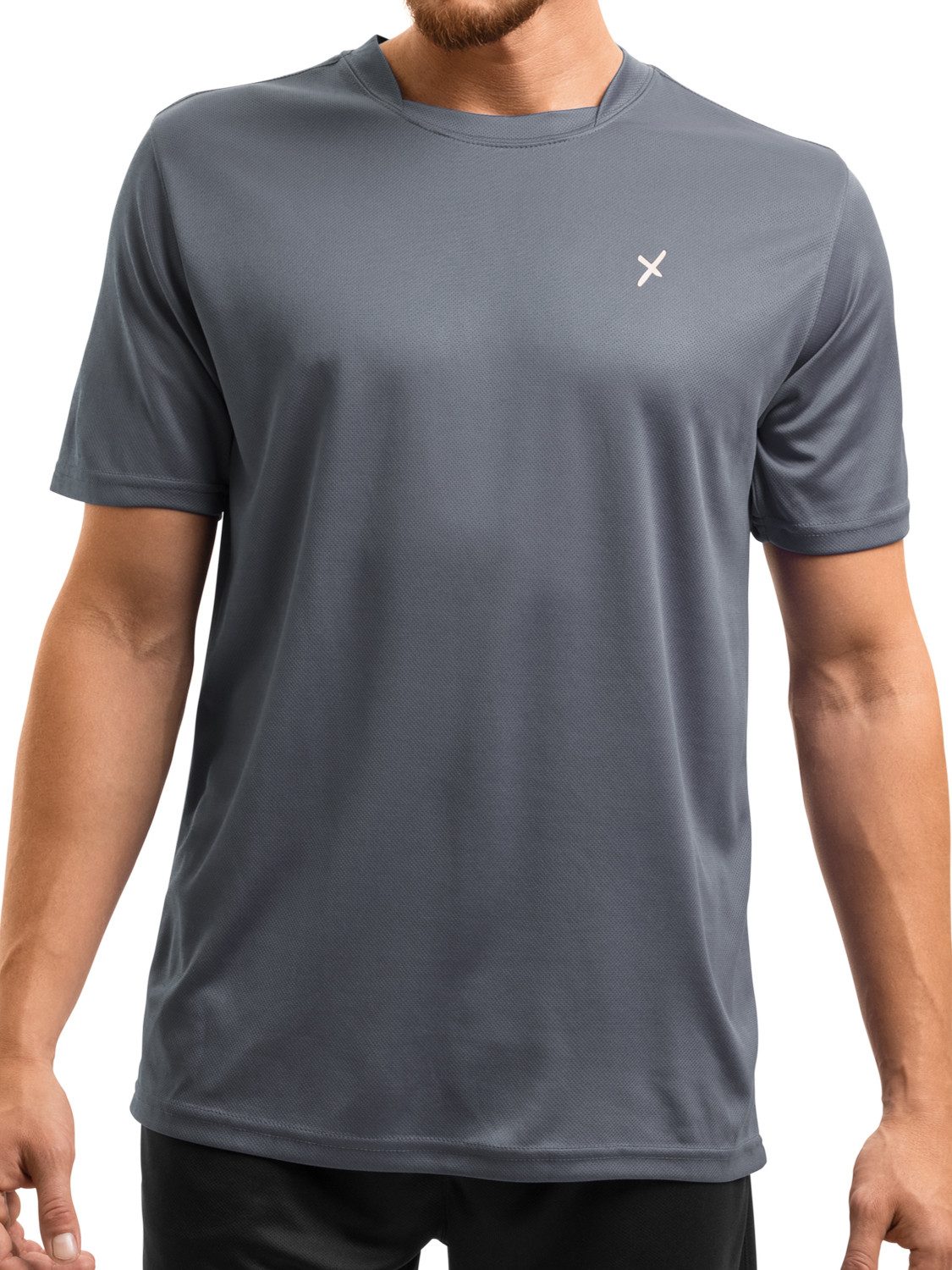 CFLEX Trainingsshirt Herren Sport Shirt Fitness T-Shirt piqué Sportswear Co günstig online kaufen