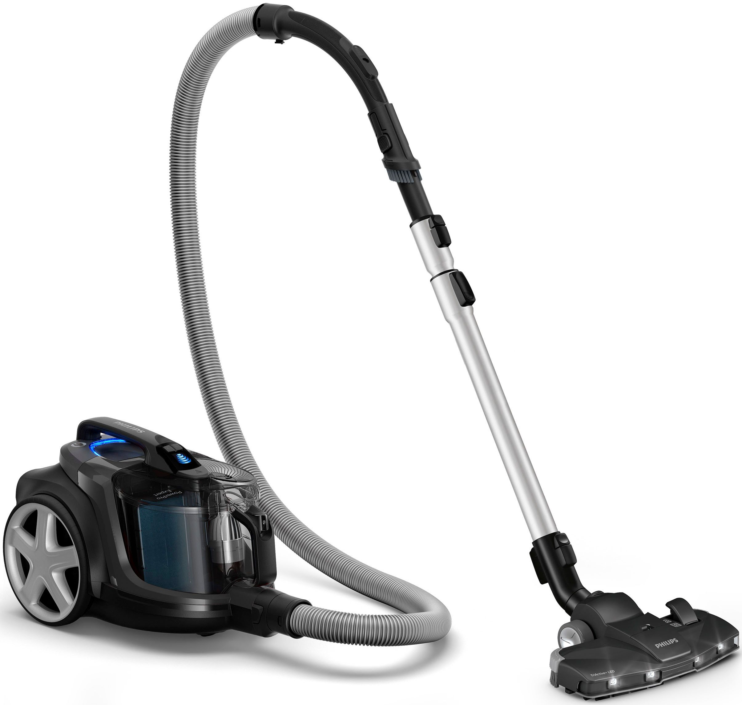 Philips Bodenstaubsauger FC9747/09 7000 Series, 900 W, beutellos, mit 2 l Fassungsvermögen und Tri-Active-LED-Düse