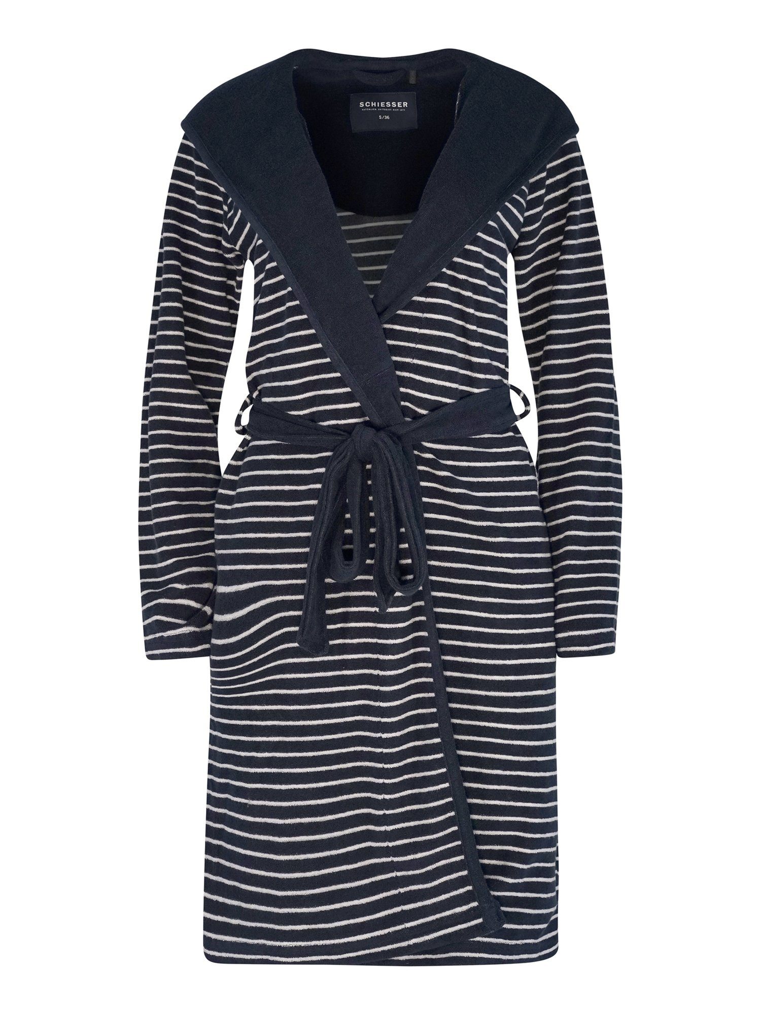 Schiesser Bademantel Selected! Premium, Kurzform, Schalkragen günstig online kaufen