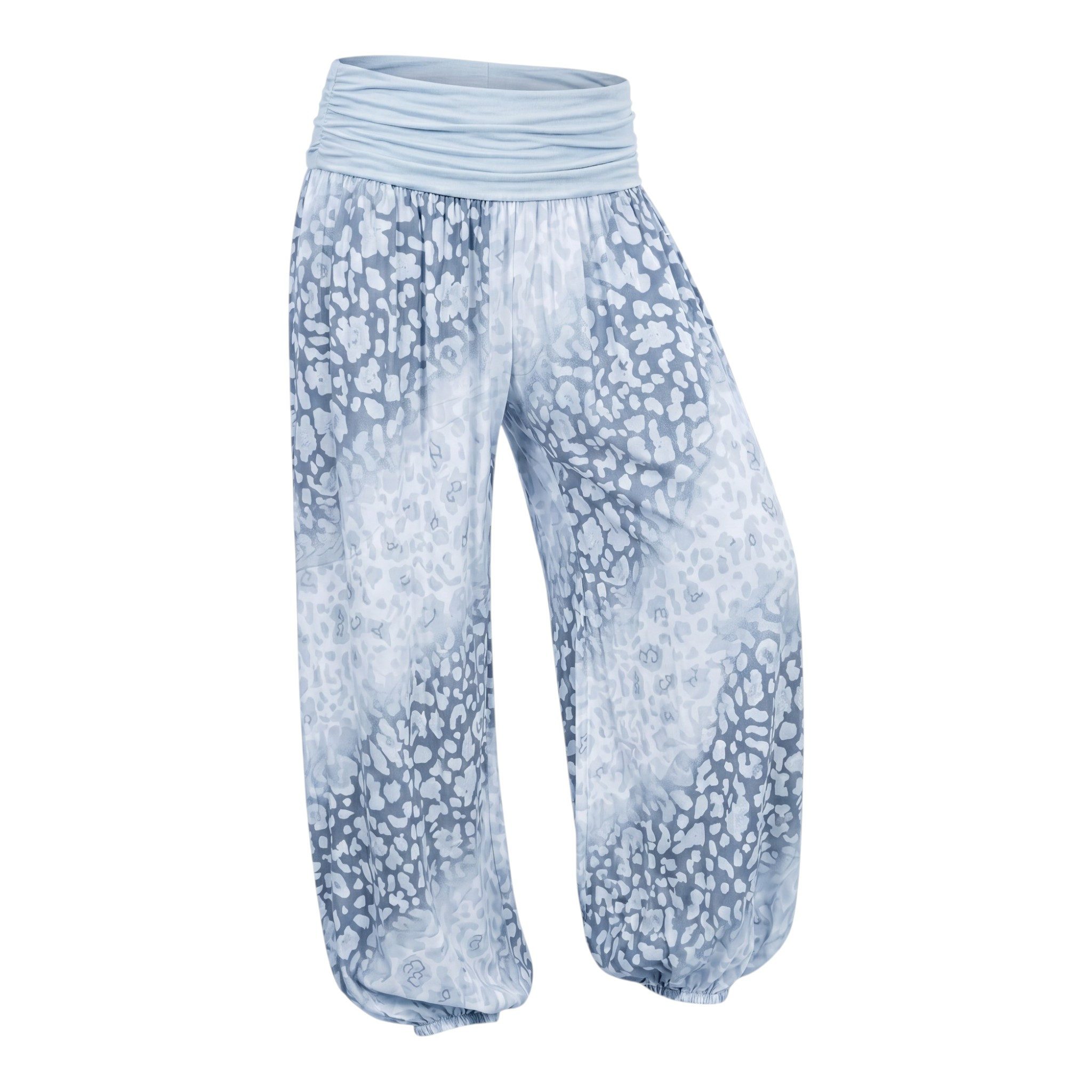 OriginalYou Haremshose Flatterhose Damen Sommerhose weite Haremshose Leo Print mit elastischem Bund, sommerliches Design, Middle Waist – Bild 2 von 3