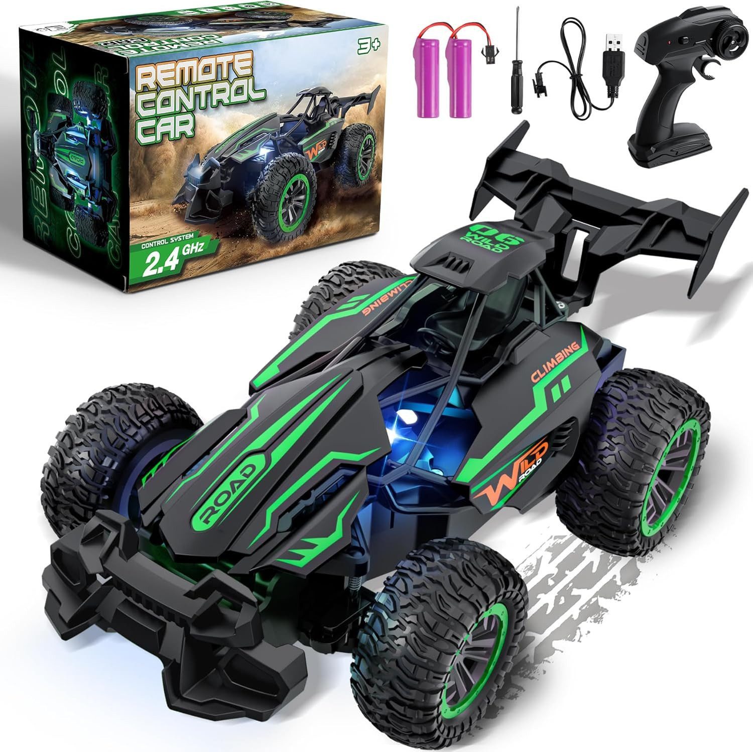 POPOLIC RC-Auto Ferngesteuertes Auto, 2.4GHz 20+KM/H Rc Auto 2WD All Terrai günstig online kaufen