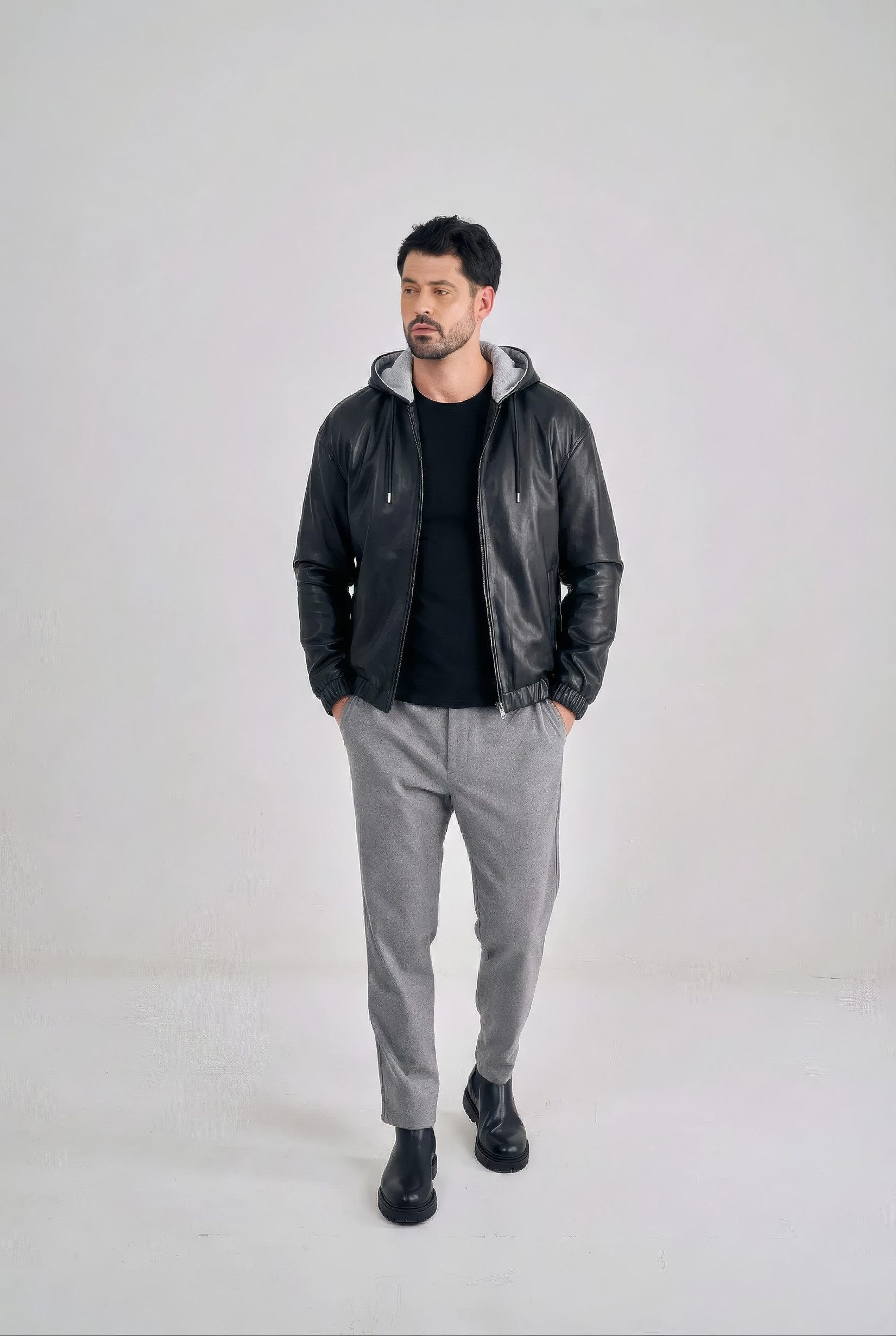 Freaky Nation Lederimitatjacke T-Cay-L