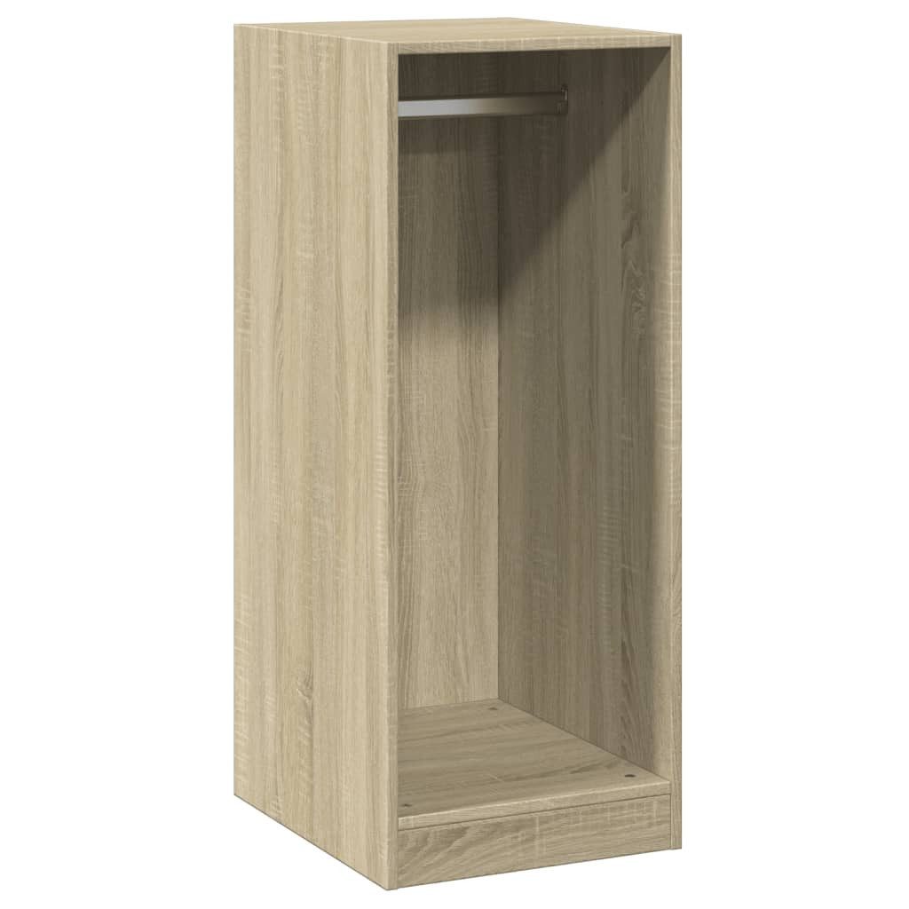 vidaXL Kleiderständer Kleiderschrank Sonoma-Eiche 48x41x102 cm Holzwerkstoff, (1 St)