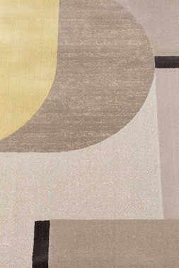 Teppich Teppich grau senf 230 x 160cm, Zuiver, Höhe: 0,5 mm