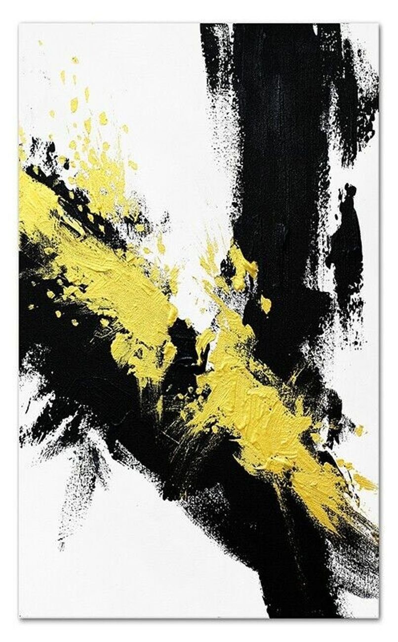JVmoebel Ölbild Abstrakt Modern Ölbild Gemälde Leinwand Echte Handarbeit G100162, Kunst