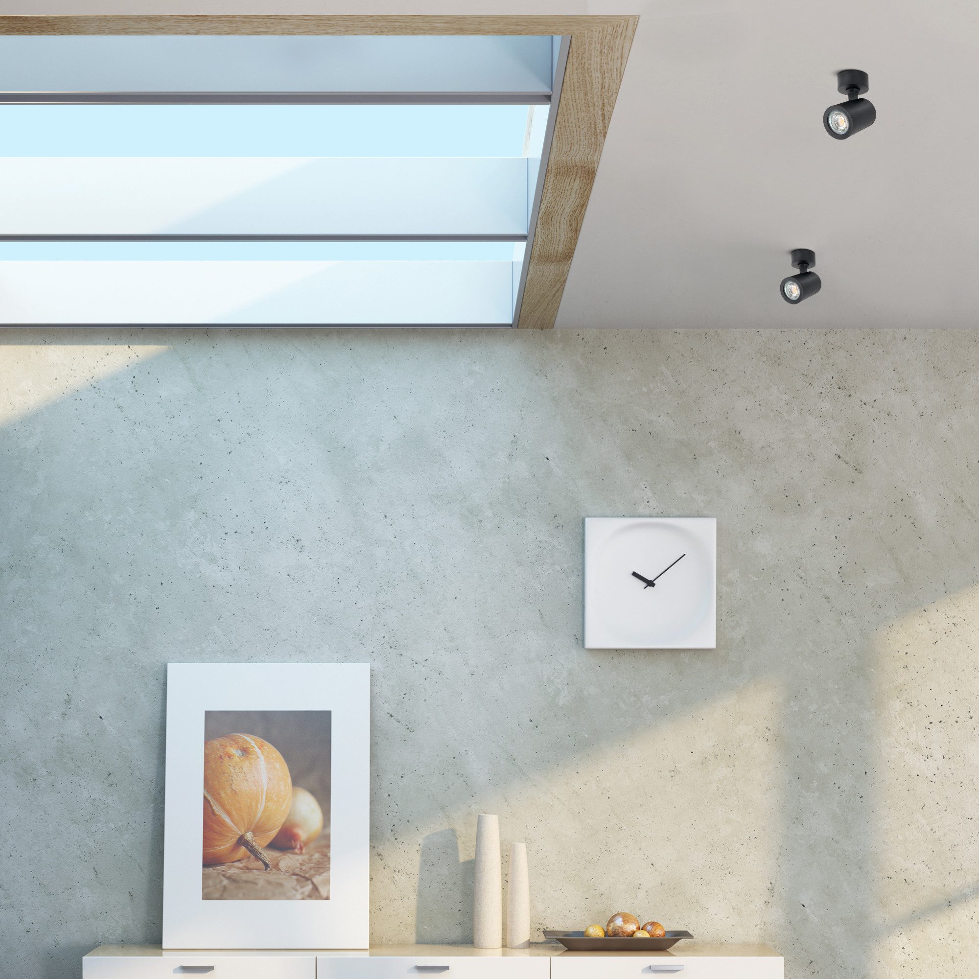 linovum LED Aufbaustrahler TENJO Aufputz Deckenspot Wandstrahler schwenkbar & drehbar in schwarz