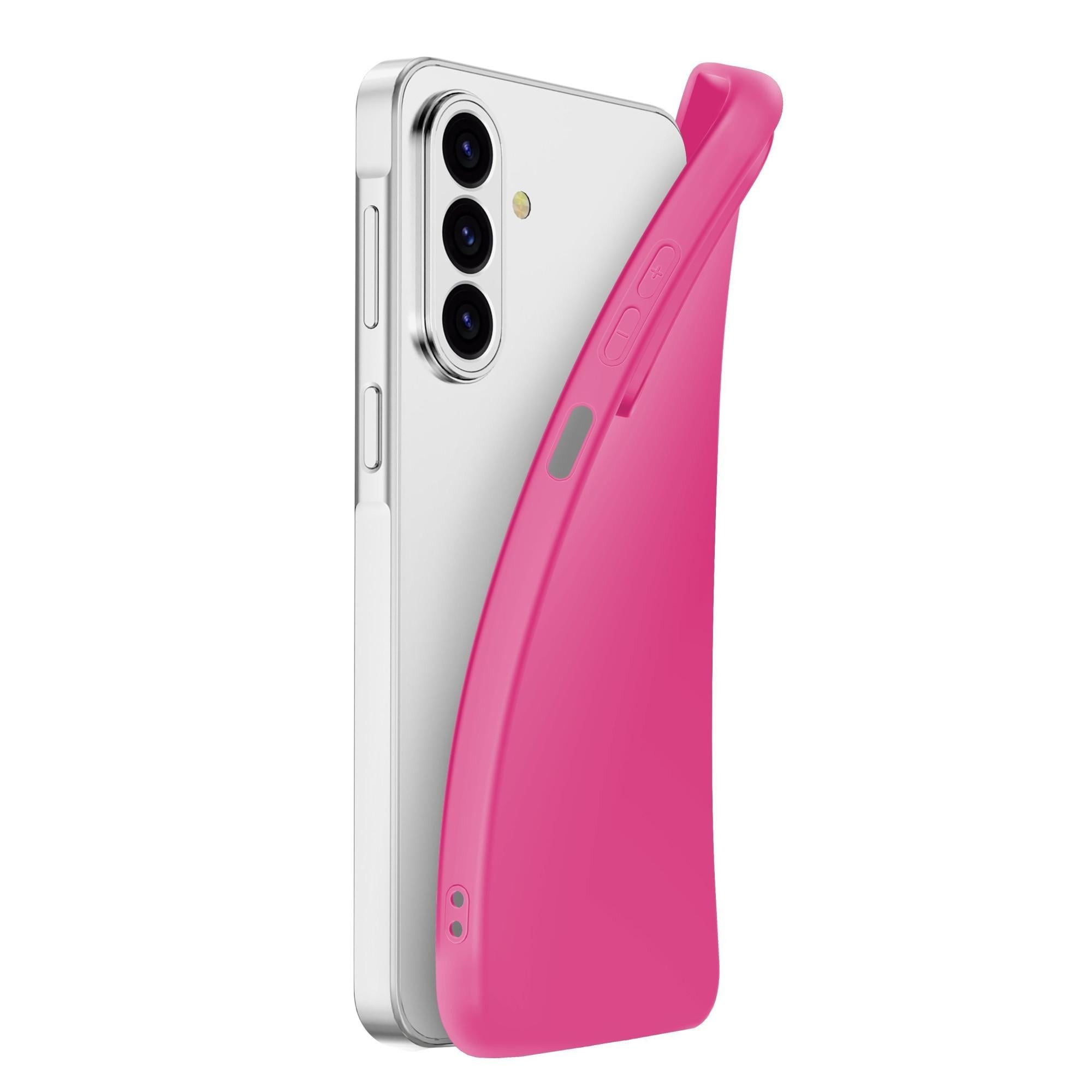 Cellularline Smartphone-Hülle Chroma Case für Samsung A27 5G – TPU-Handyhülle, Pink, schlagfest