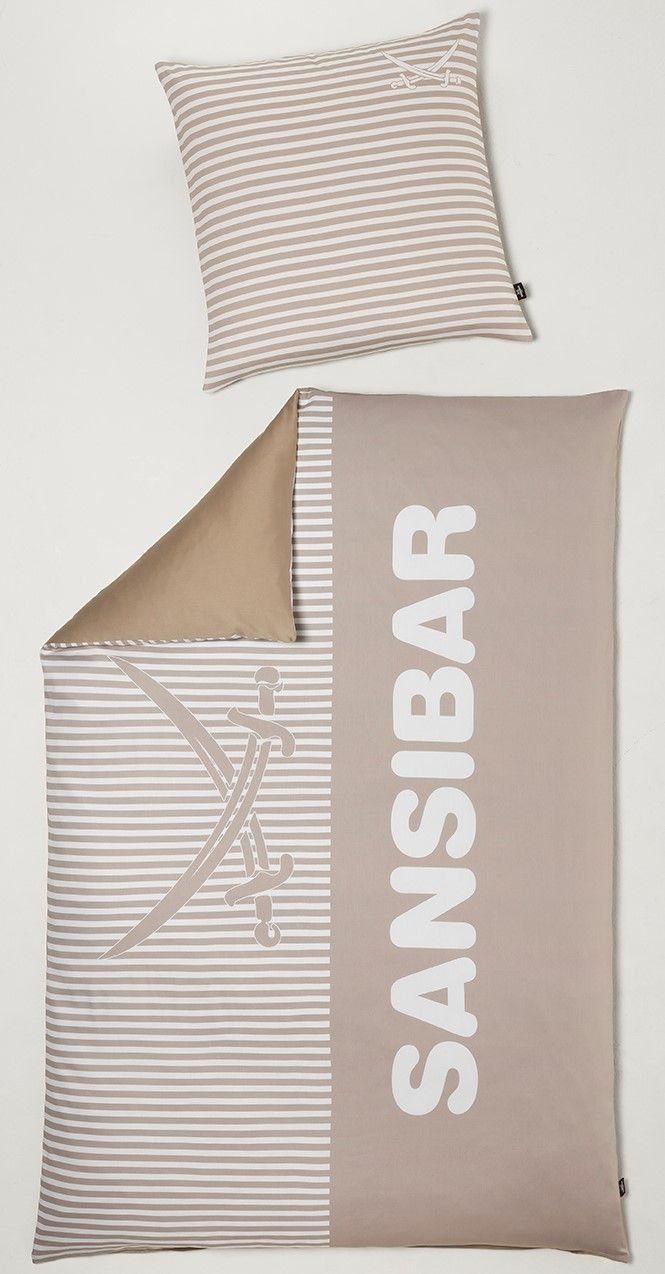 Sansibar Sylt Bettwäsche Bettwäsche SANSIBAR Satin BL 135x200 cm braun Bett günstig online kaufen