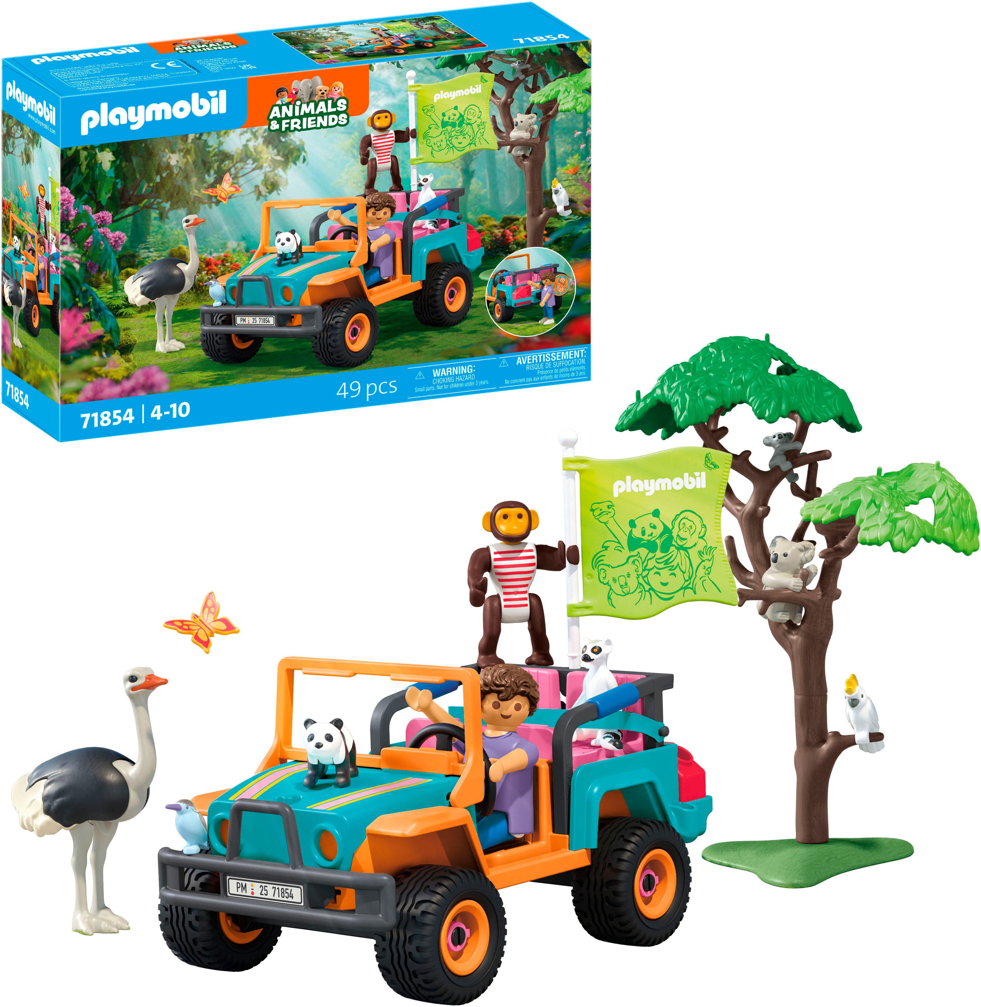Playmobil® Bunter Geländewagen (71854), Animals & Friends Konstruktions-Spi günstig online kaufen