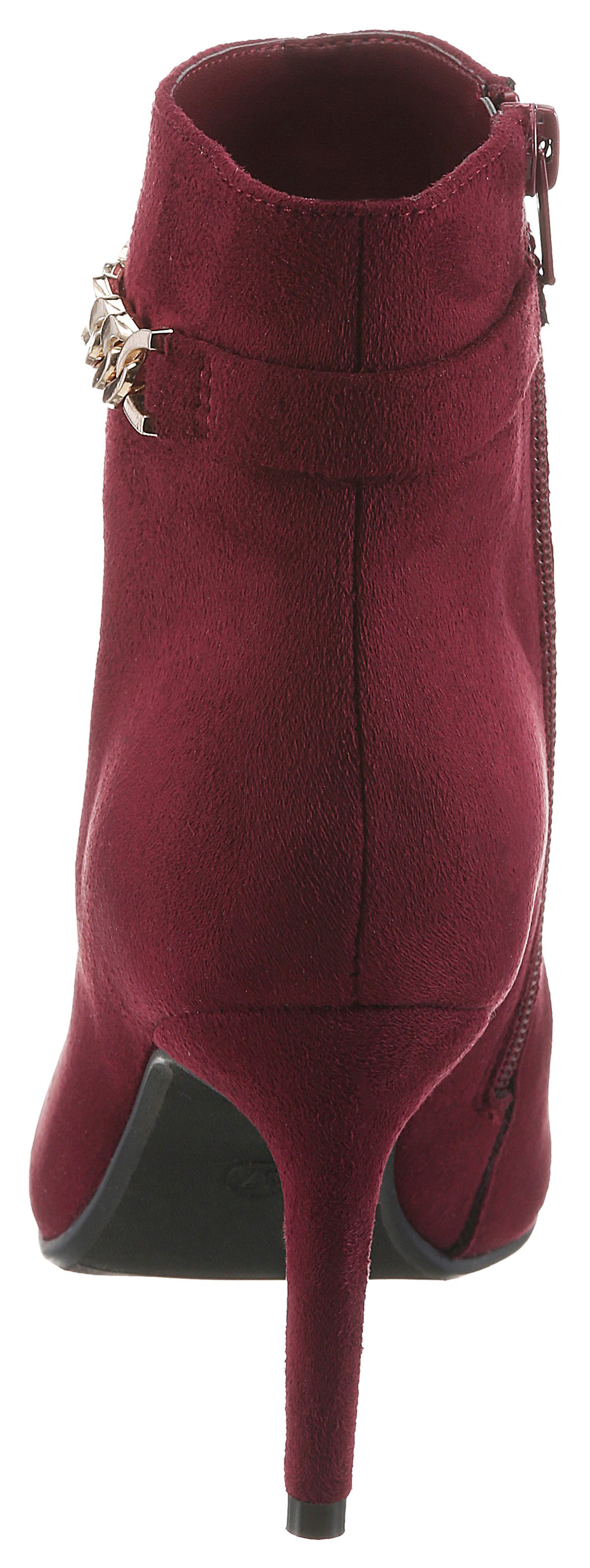 Aniston SHOES Stiefelette Ankle Boots mit goldener Zierkette - NEUE KOLLEKTION