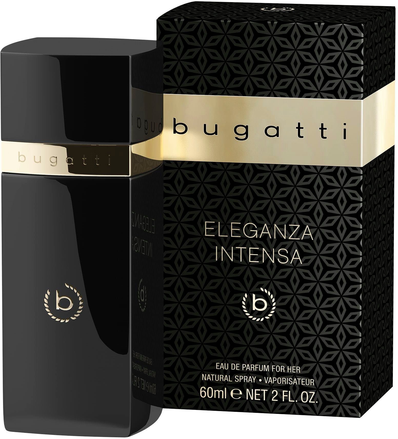 bugatti Eau de Parfum ELEGANZA INTENSA, EDP, 60 ml, blumiger Damenduft