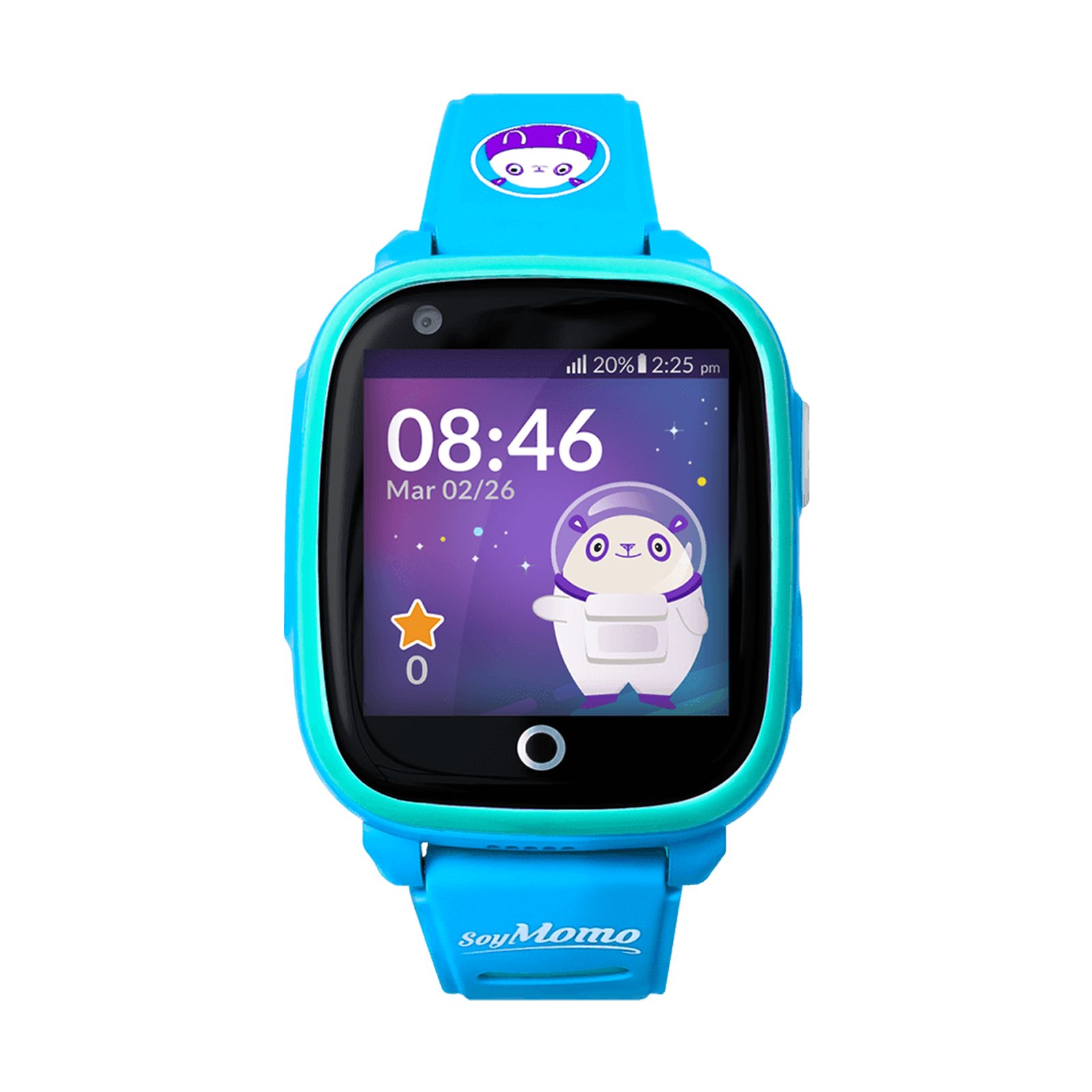 Soymomo Smartwatch, Space 4G Kinder-Smartwatch in Blau, Silikon-Armband, Space 4G Kinder-Smartwatch in Blau, Silikon-Armband