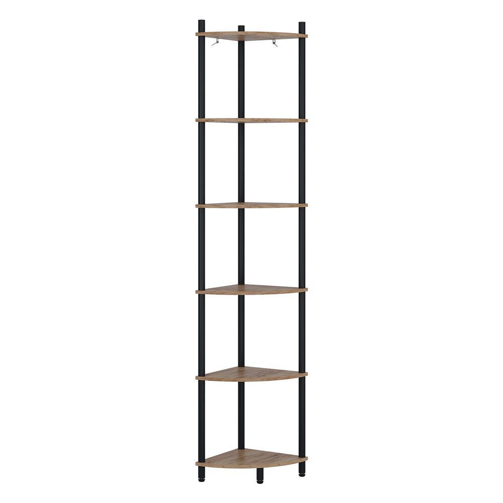 Vicco Eckregal Bivio, Goldkraft Eiche/Anthrazit, 29 x 163.5 cm mit 6 Ablage günstig online kaufen