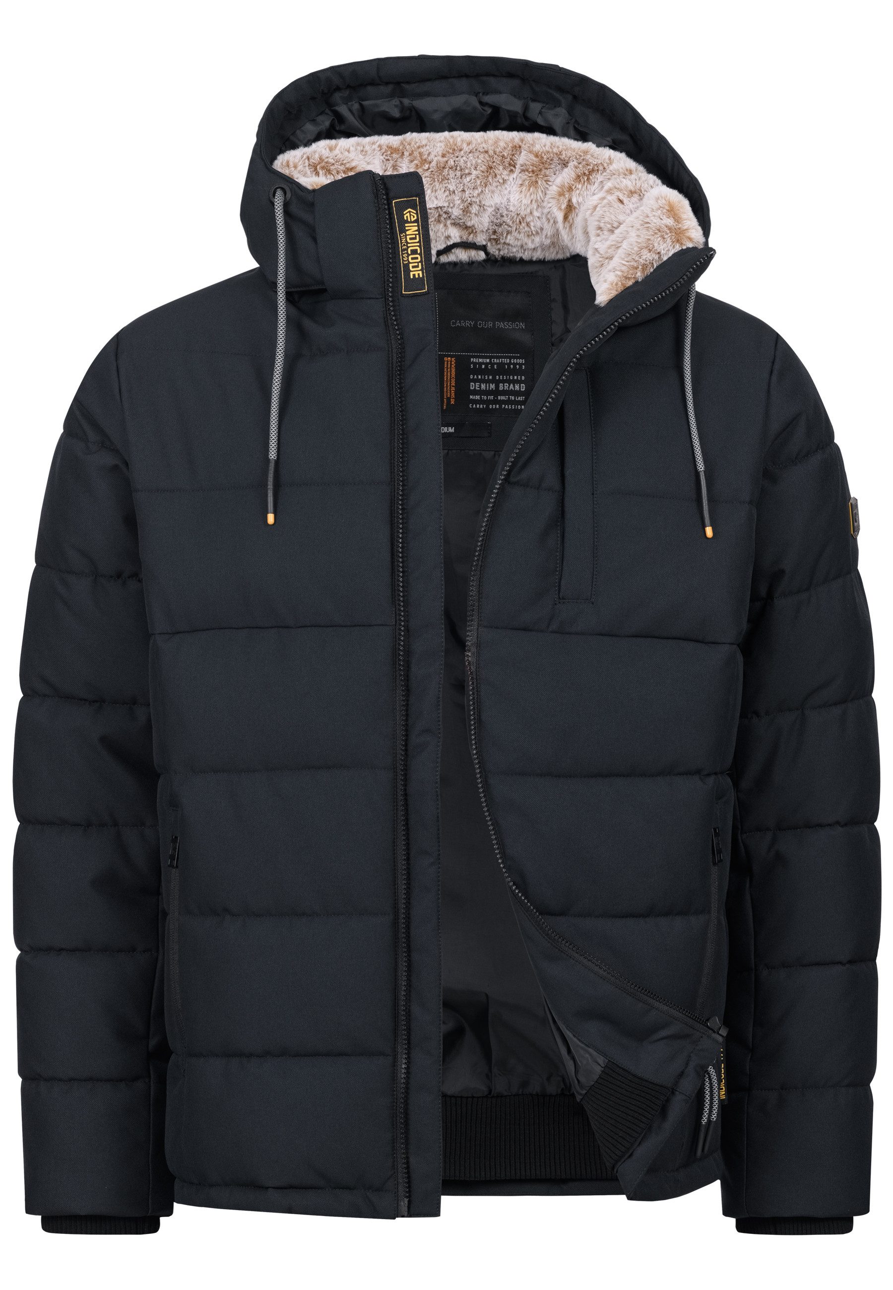 Indicode Winterjacke Herren INHebero Jacke Winter Herrenjacke Wattierte Ste günstig online kaufen