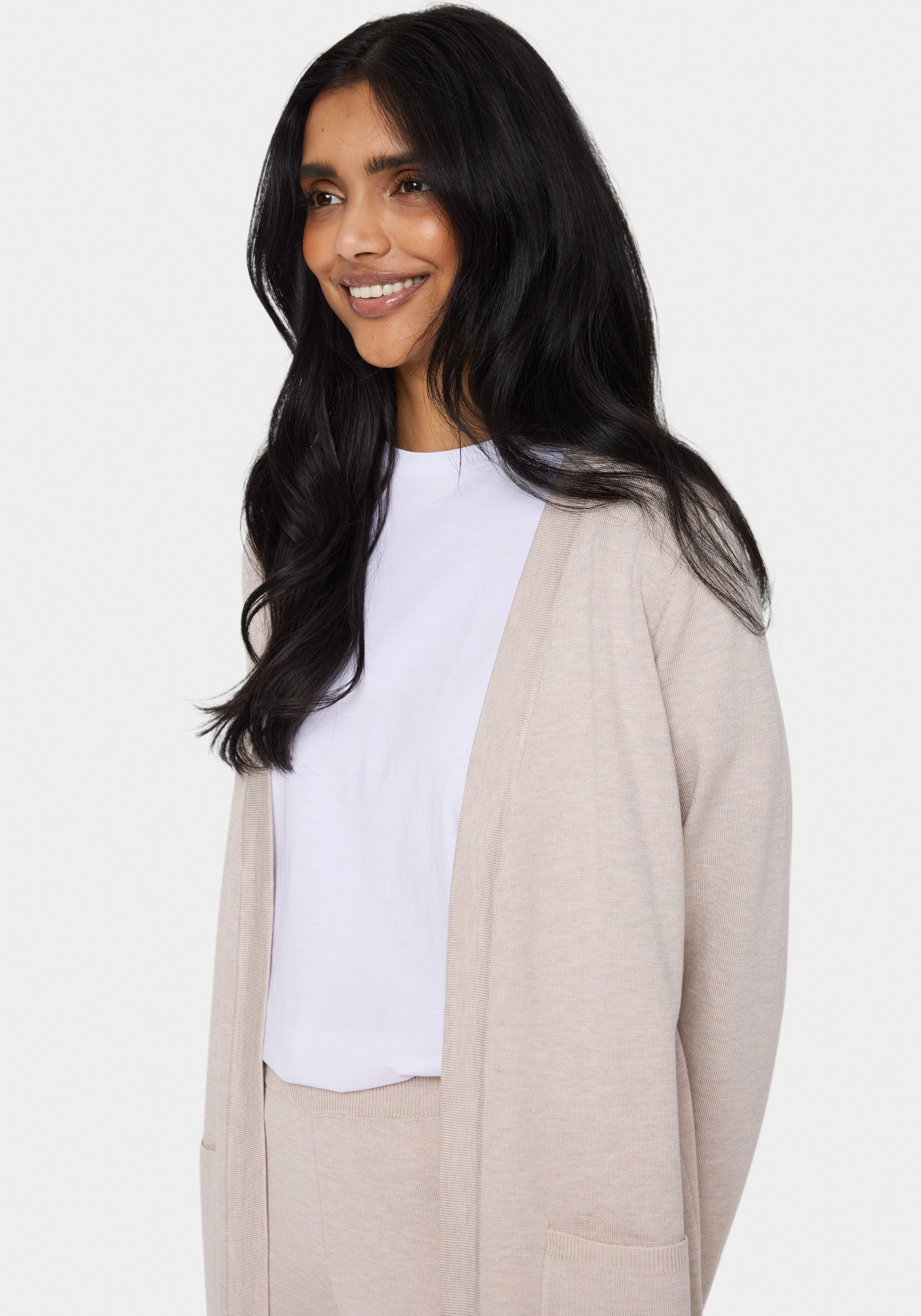 Saint Tropez Longstrickjacke KilaSZ LS Open günstig online kaufen