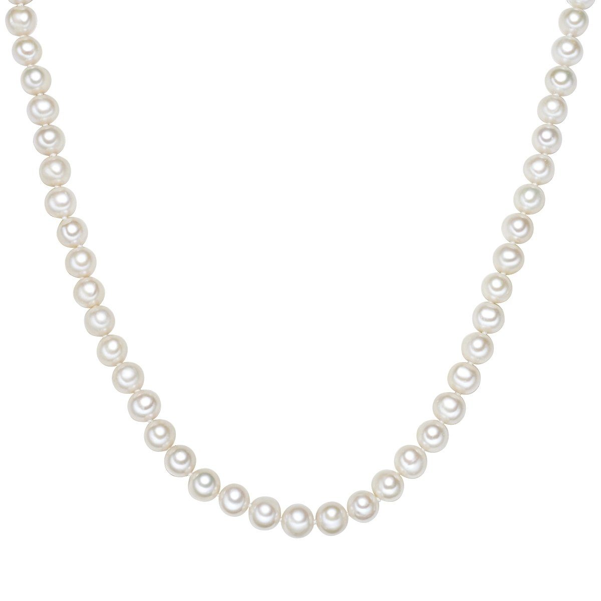 Valero Pearls Perlenkette silber, aus Süßwasser-Zuchtperlen | Perlenketten