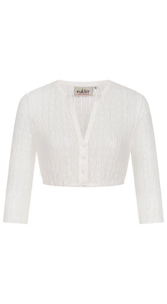 Dirndlbluse Dirndlbluse Langarm Juna in Creme von Nübler