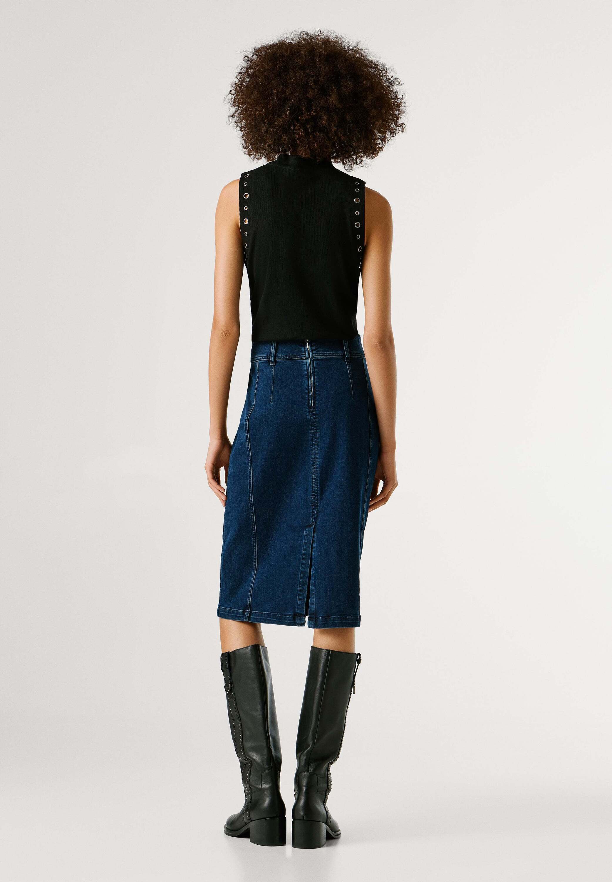 Pepe Jeans A-Linien-Rock skirt MIDI SKIRT HW