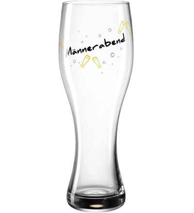 LEONARDO Bierglas PRESENTE 'Männerabend', Glas, 500 ml