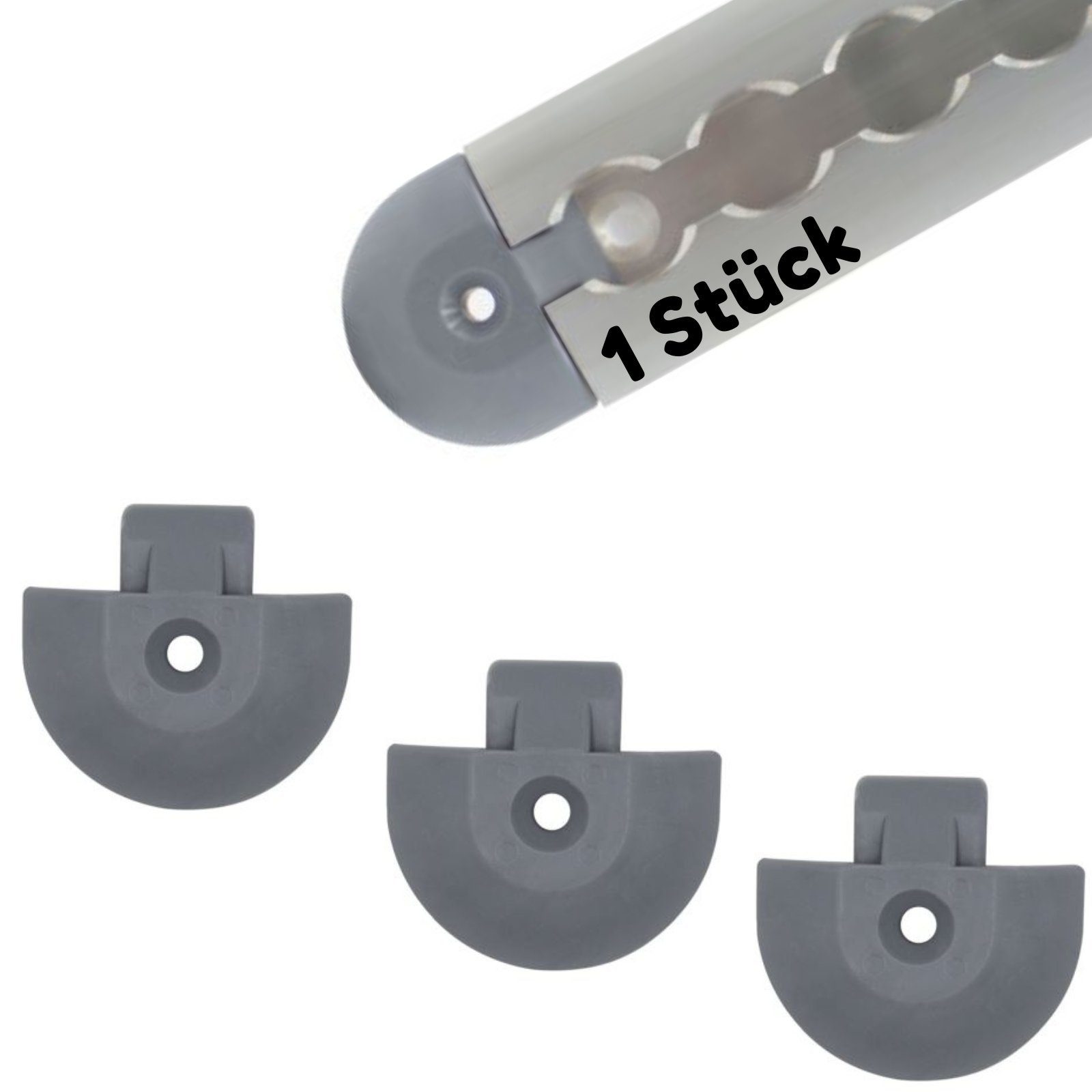 LABT Zurrgurt Endkappe Fitting 1 Stück halbrund grau (1-St)