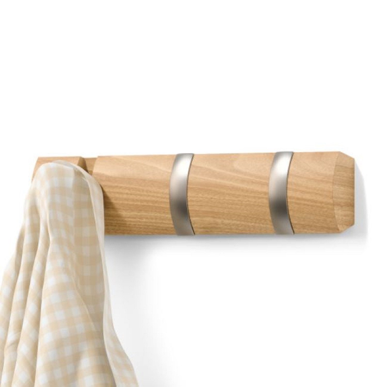 Umbra Wandgarderobe Flip 3 Haken natur günstig online kaufen