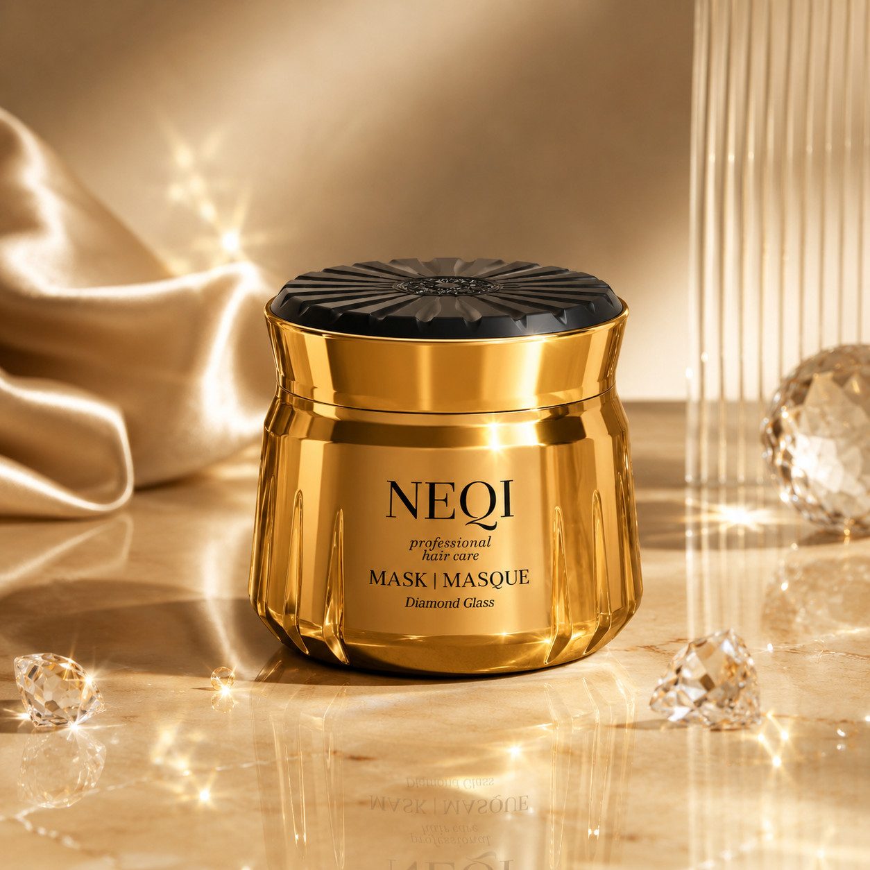 NEQI Haarmaske Diamond Glass Hair Mask 250 ml, für sichtbar gepflegtes, geschmeidiges Haar