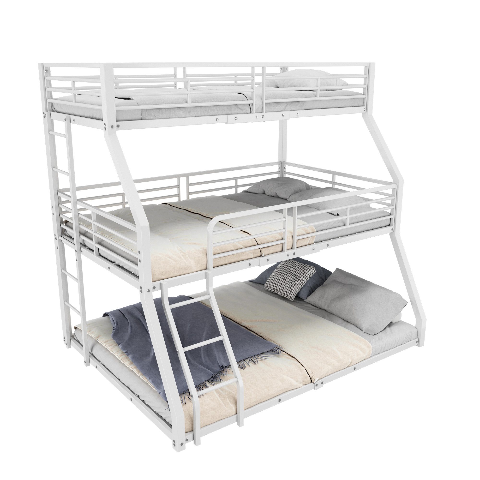 OKWISH Kinderbett Metallbettgestell,Jugendbett Etagenbett (Dreifach-Etagenb günstig online kaufen