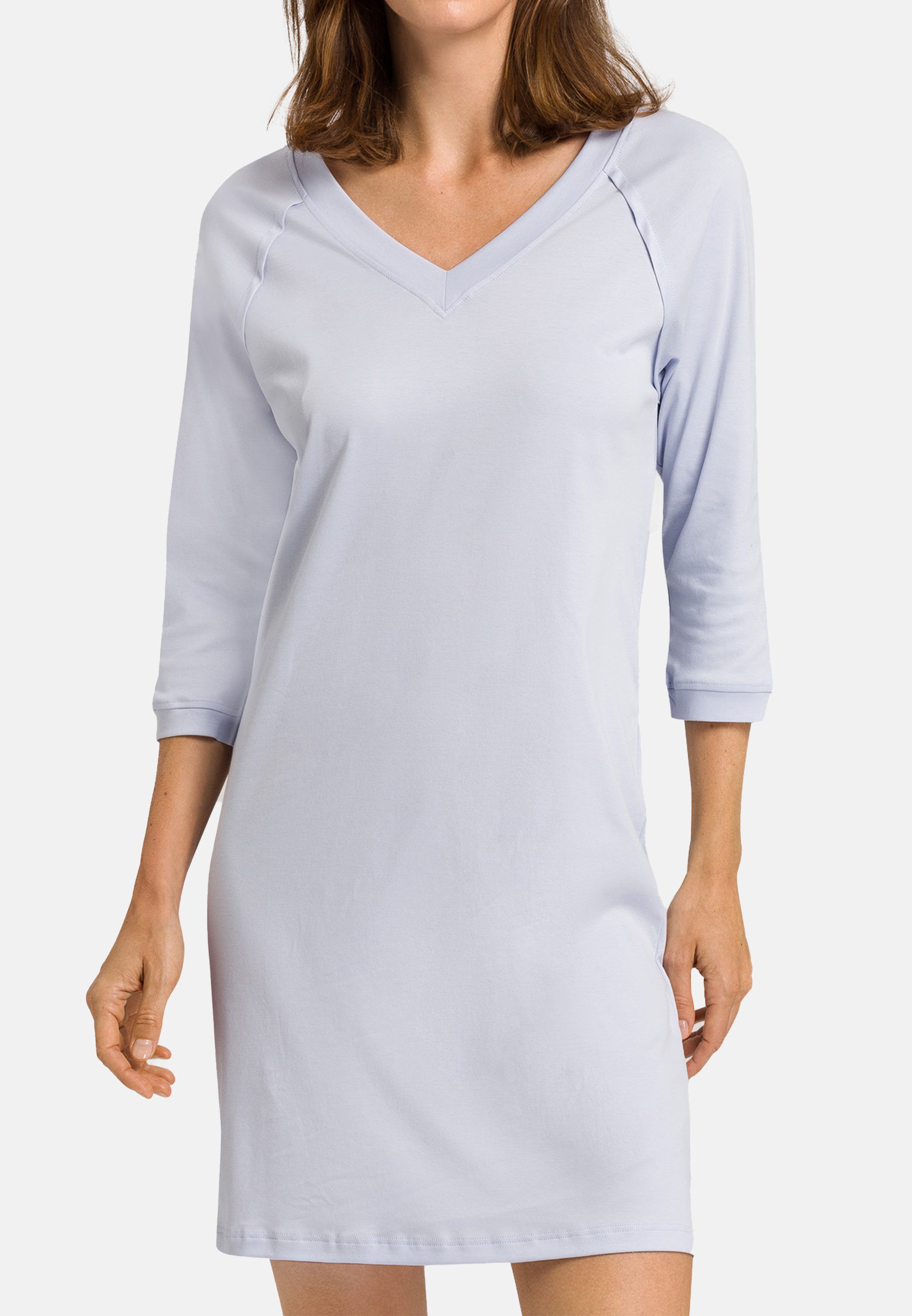 Hanro Nachthemd Pure Essence (1-tlg) Nachthemd Langarm - Baumwolle