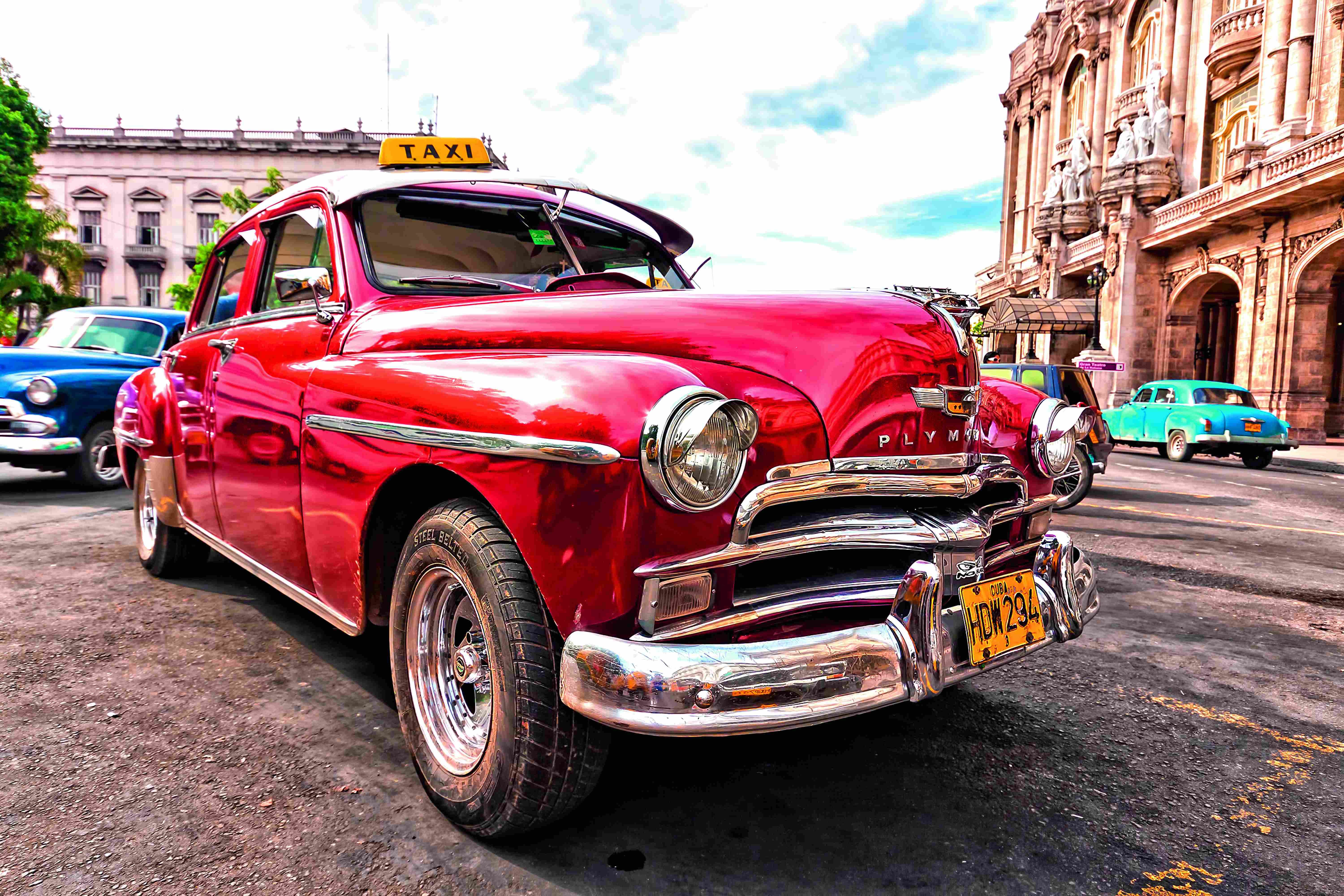 Poster Mini-Poster Nr.298 Cuba old car, 40 X 50 CM