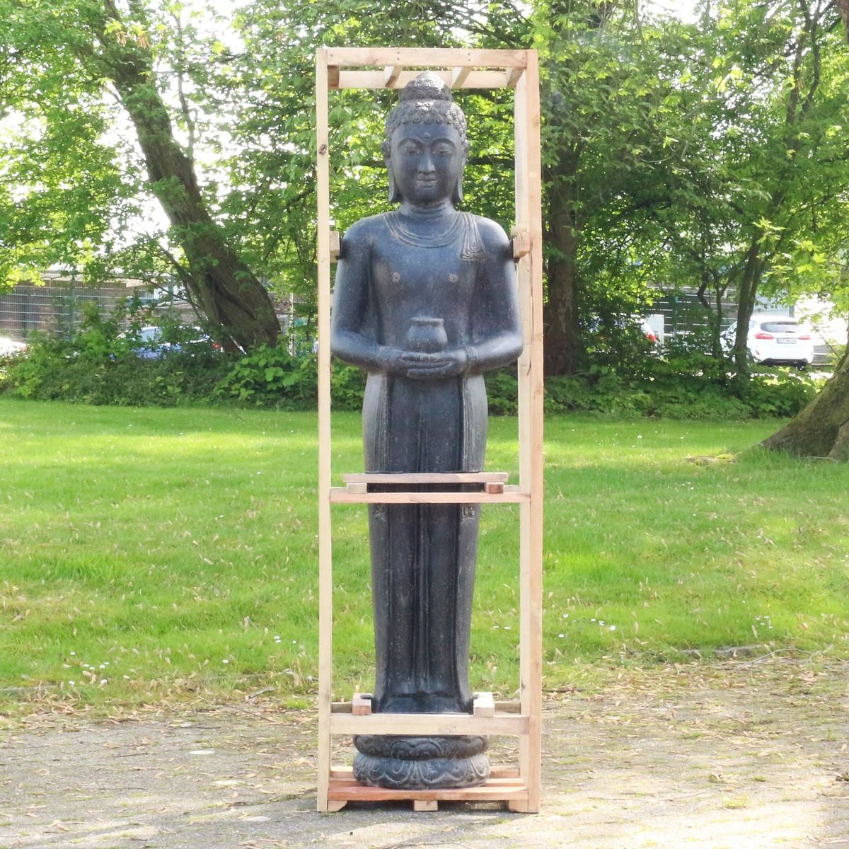 Dekofigur XXL Lebensgroße Buddha Garten Steinfigur 190 cm