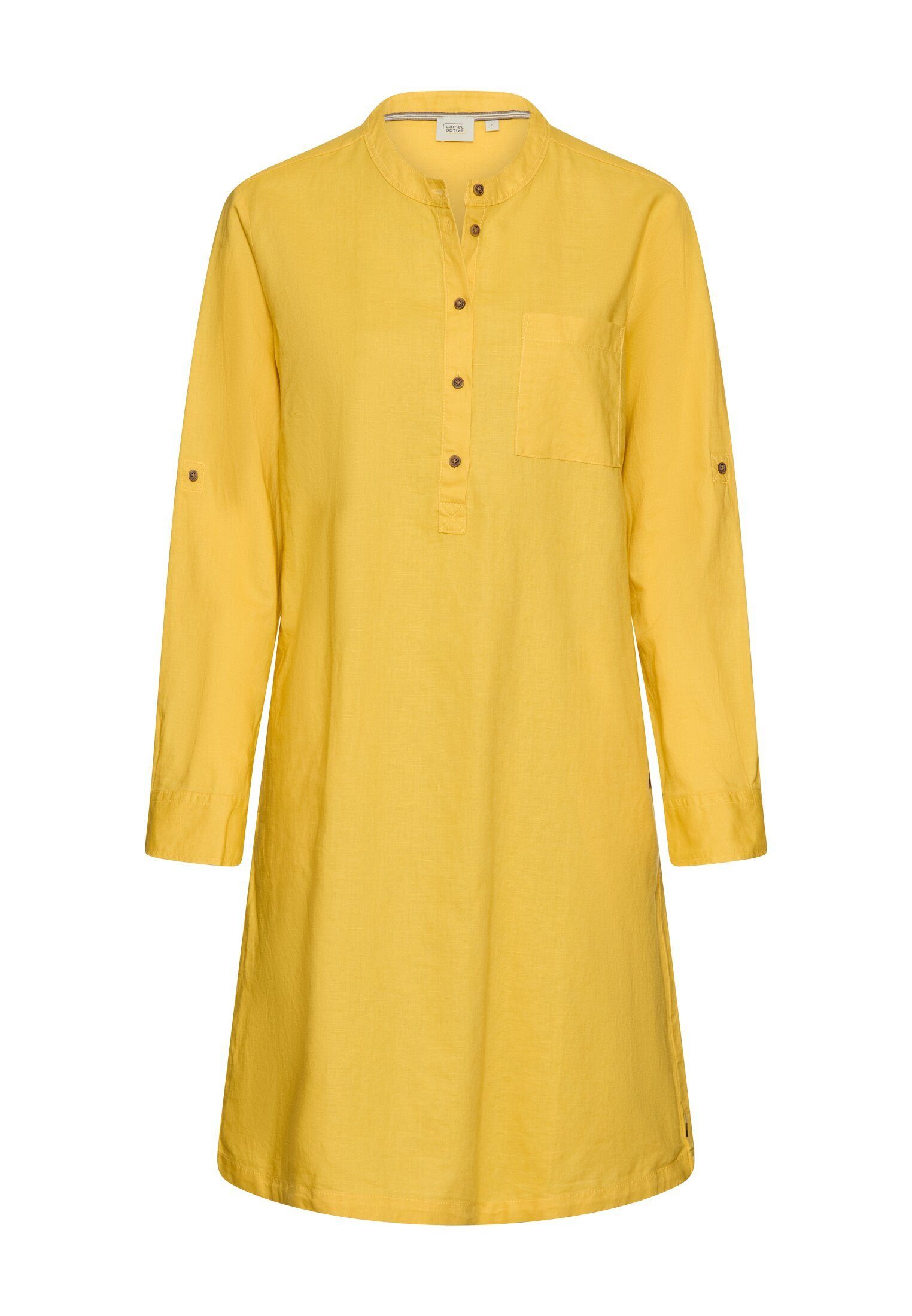 Sommerkleid mit Stehkragen Langarm