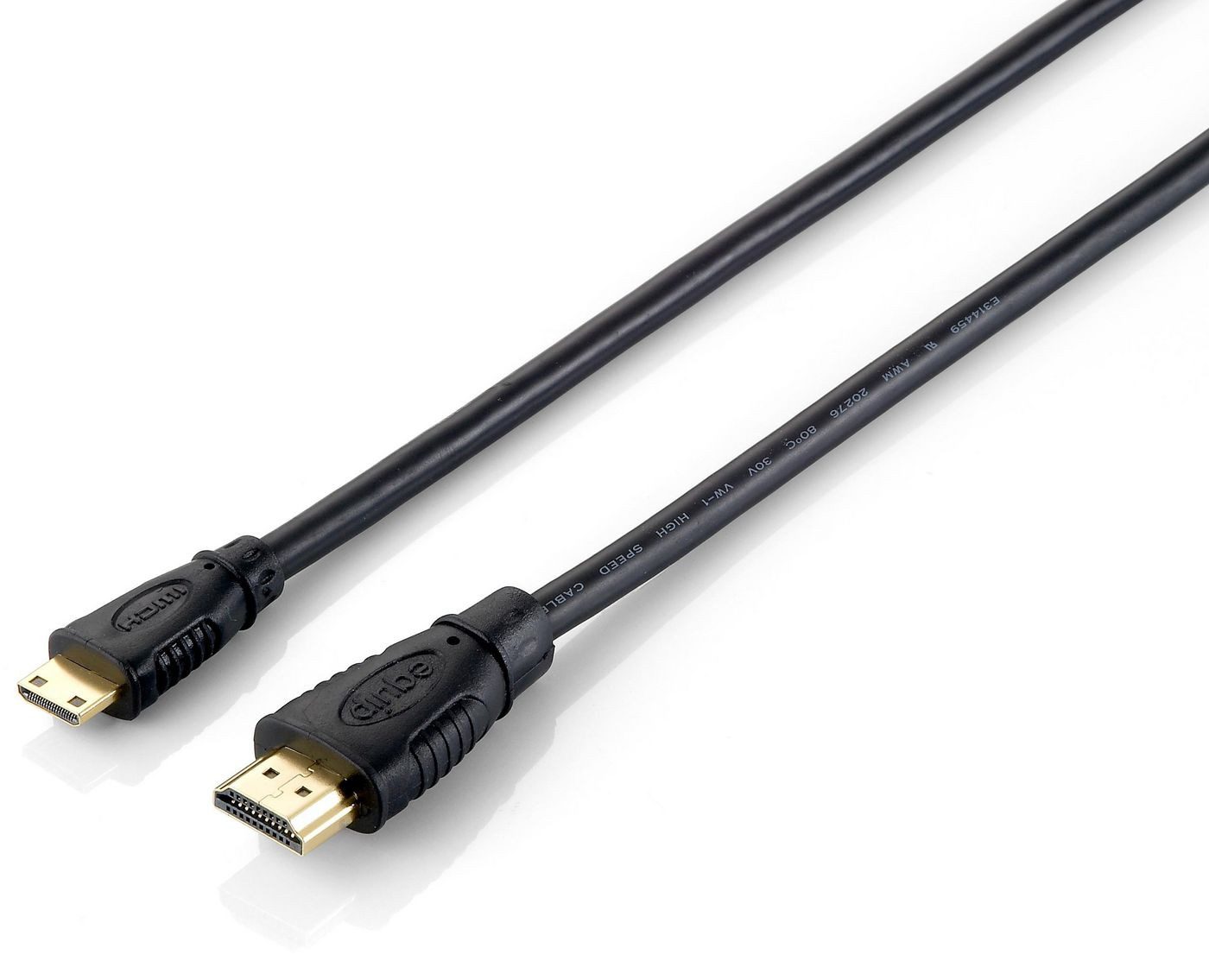 EQUIP HDMI-Kabel HDMI-St - mini HDMI-St 2.0m schwarz HDMI-Kabel