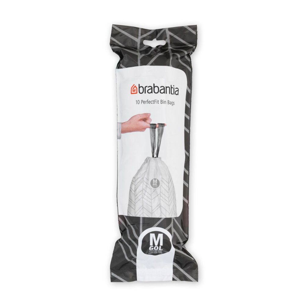Brabantia Mülltrennsystem PerfectFit Müllbeutel Bo, Codierung M (60 Liter)
