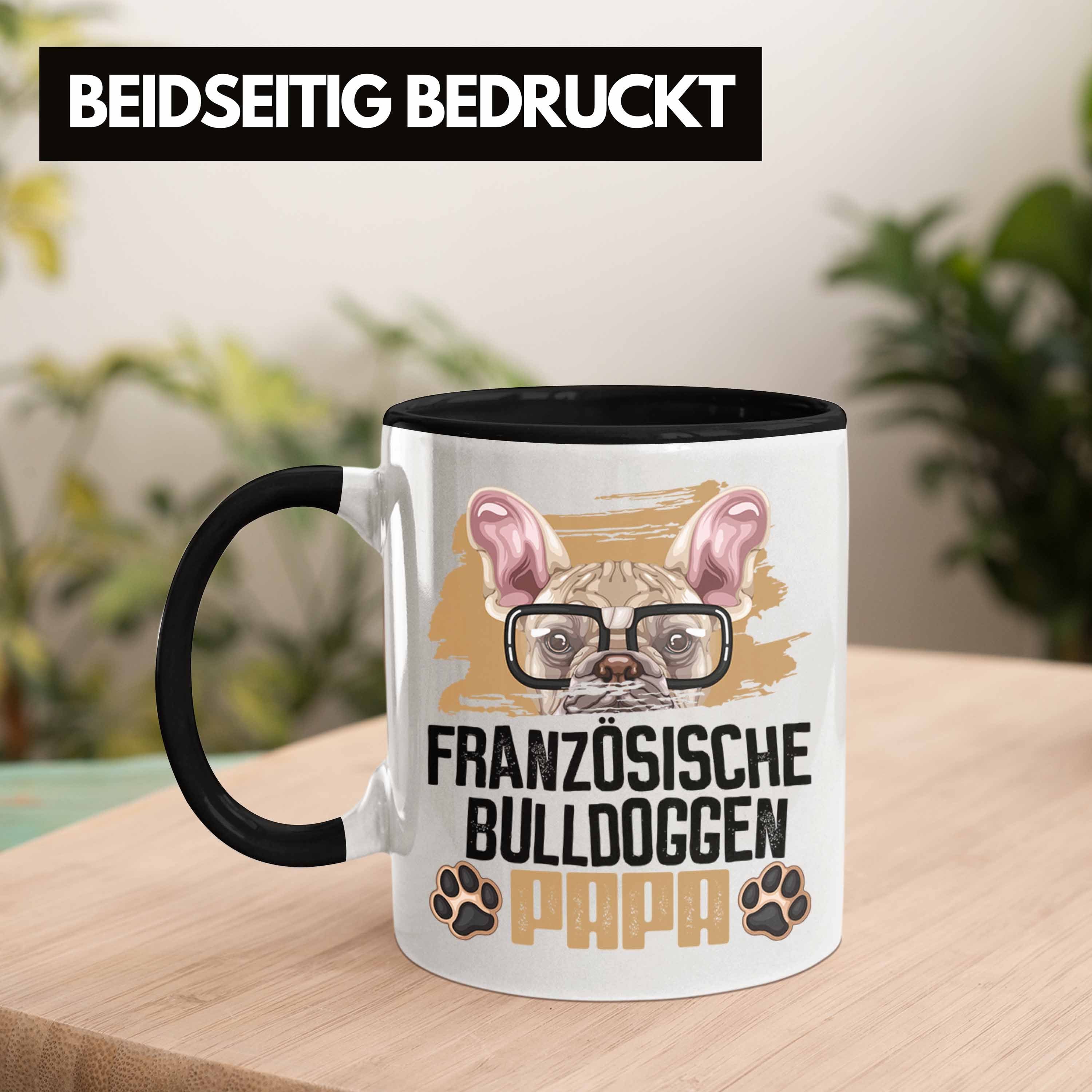 Besitzer Geschenk Lustiger Schwarz Tasse Tasse Trendation Papa Französische Bulldogge Spruch Ge