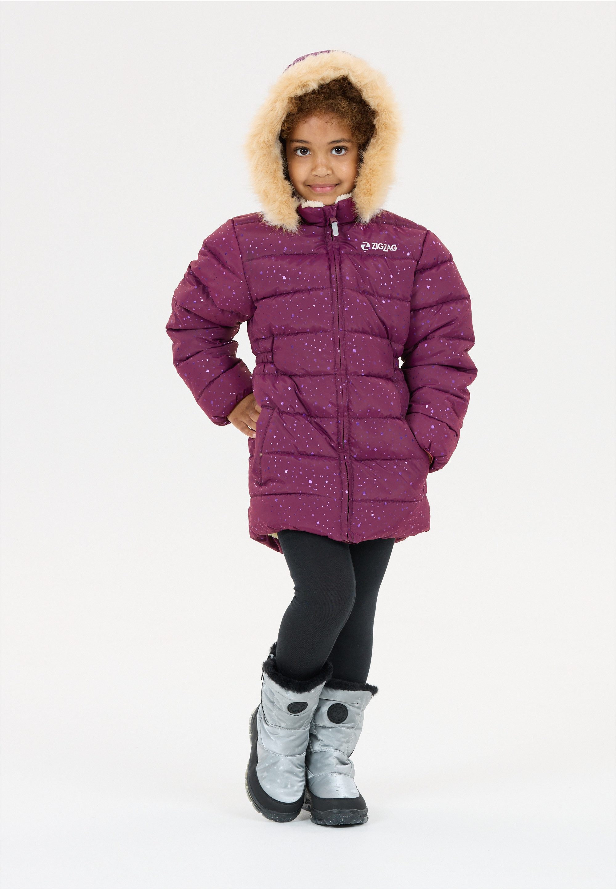 ZIGZAG Steppjacke Astrid mit abnehmbarer Kapuze