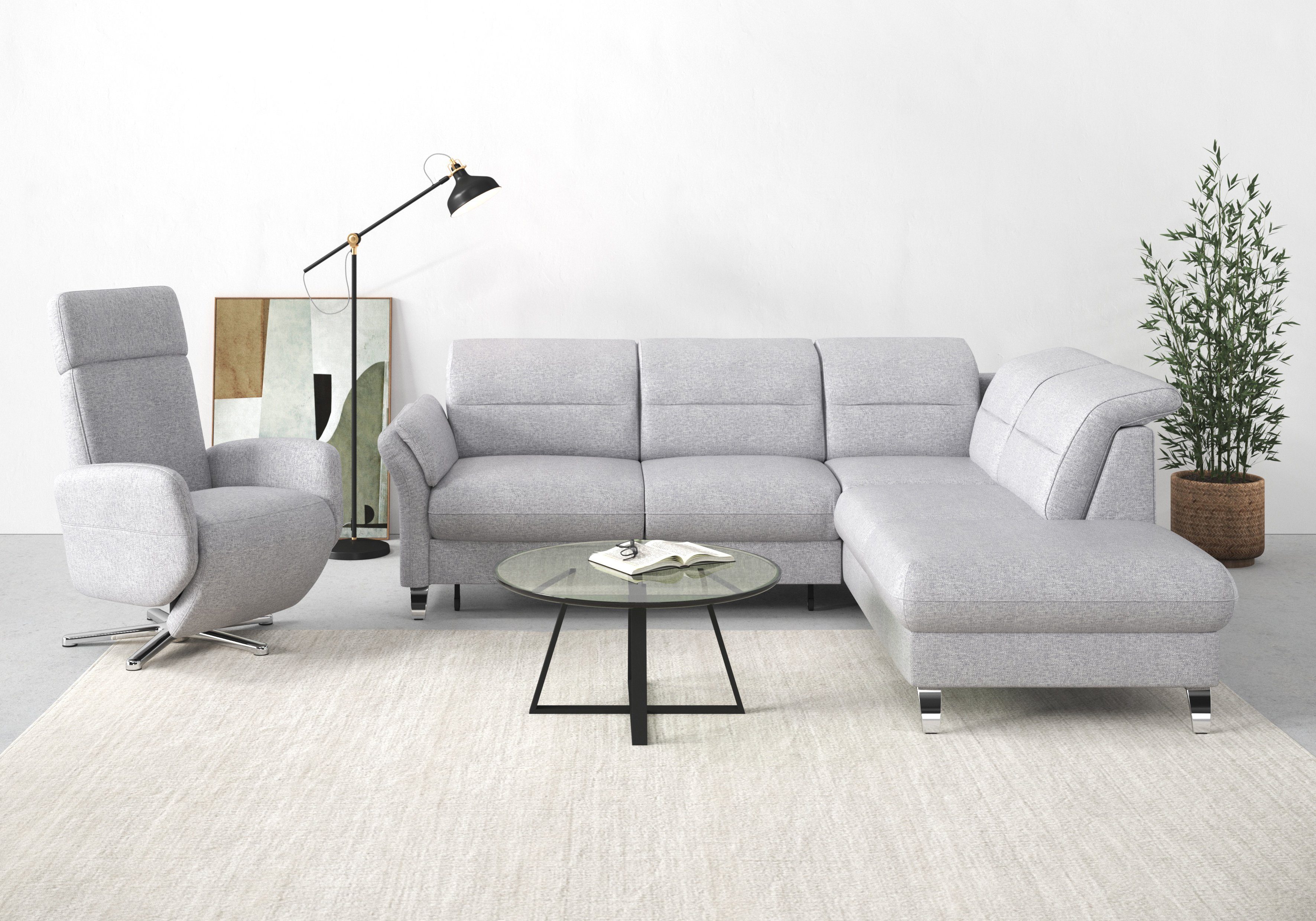 sit&more Ecksofa Grenoble L-Form mit Federkern, günstig online kaufen