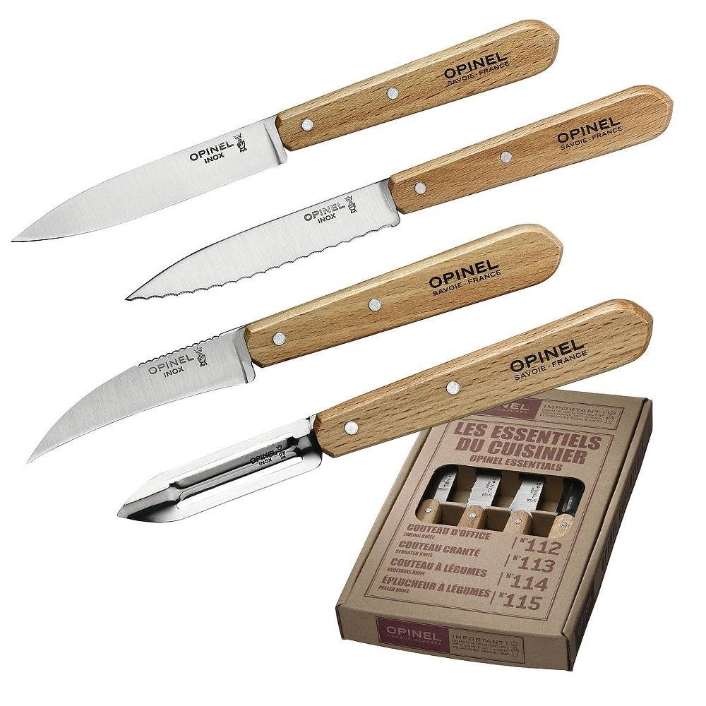 Messer-Set Opinel (Set, Küchenmesser LES 4-tlg), rostfrei ESSENTIELS