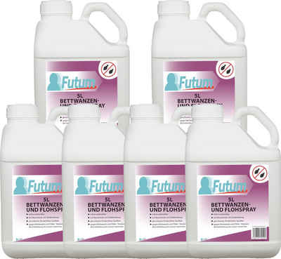 FUTUM Insektenspray Anti-Bettwanzen-Spray Floh-Mittel Ungeziefer-Spray, 30 l, auf Wasserbasis, geruchsarm, brennt / ätzt nicht, mit Langzeitwirkung