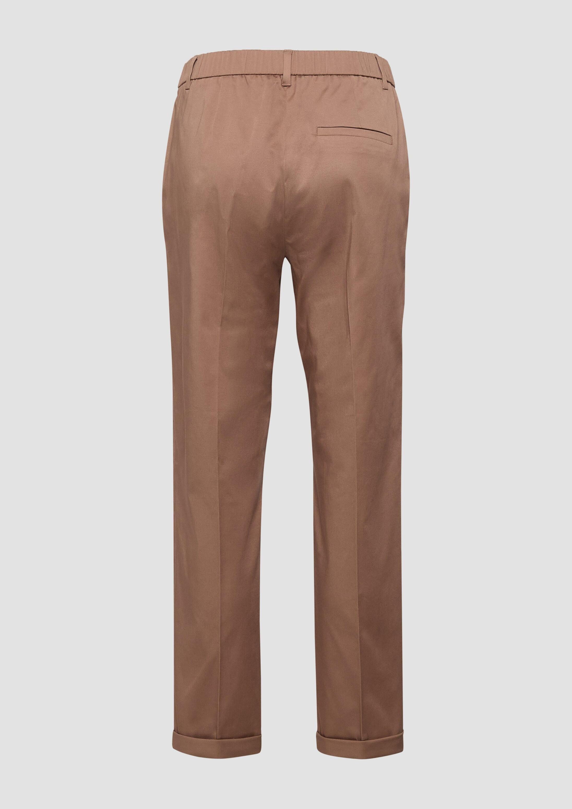 s.Oliver 7/8-Hose Hose Chinohose mit Turn-up aus Baumwollsatin – Bild 3 von 5