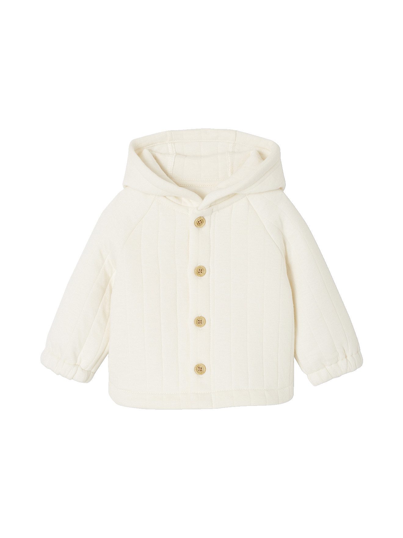Strickjacke Gesteppte Baby Sweatjacke mit Kapuze