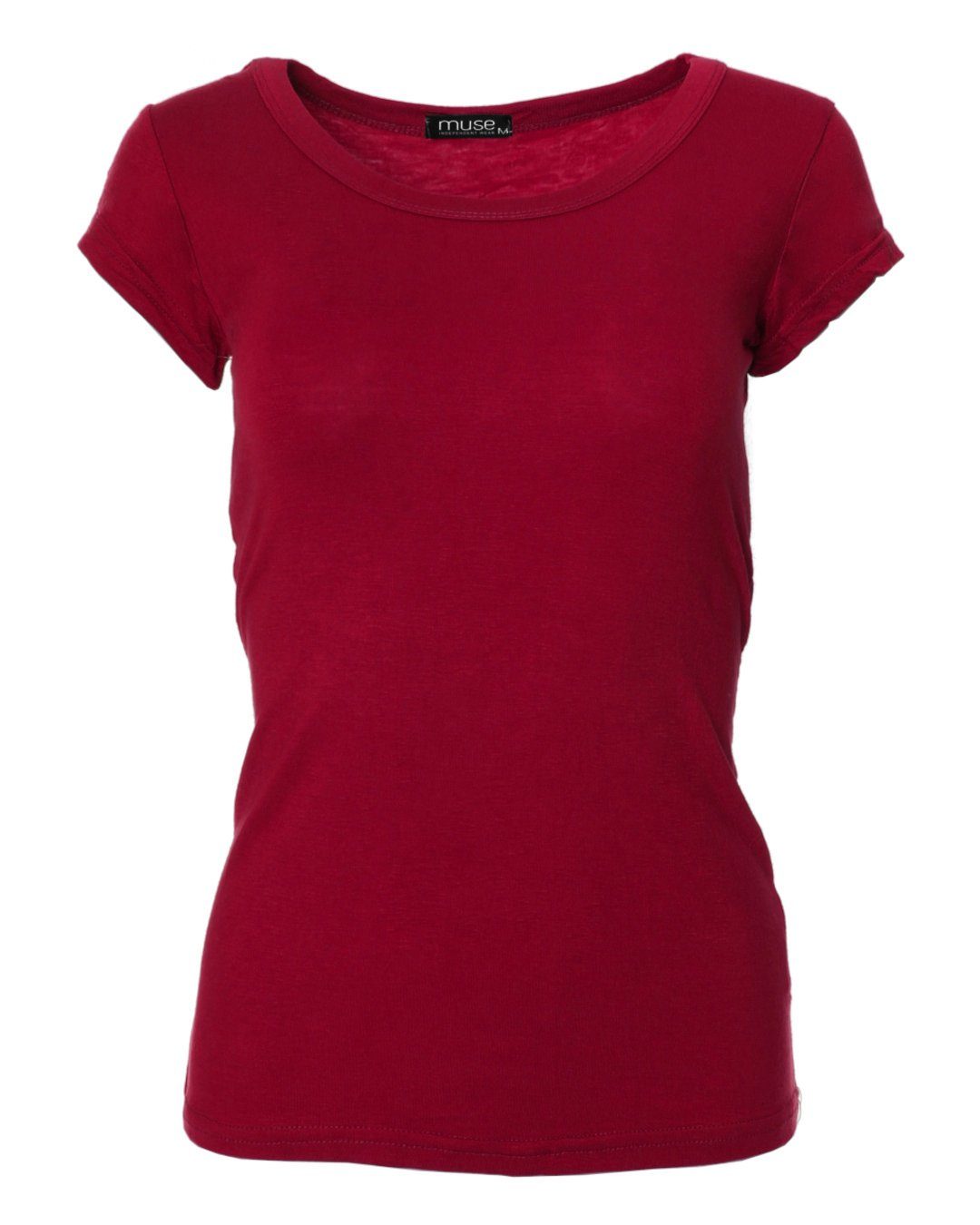 Muse T-Shirt Basic Kurzarm T-Shirt Skinny günstig online kaufen