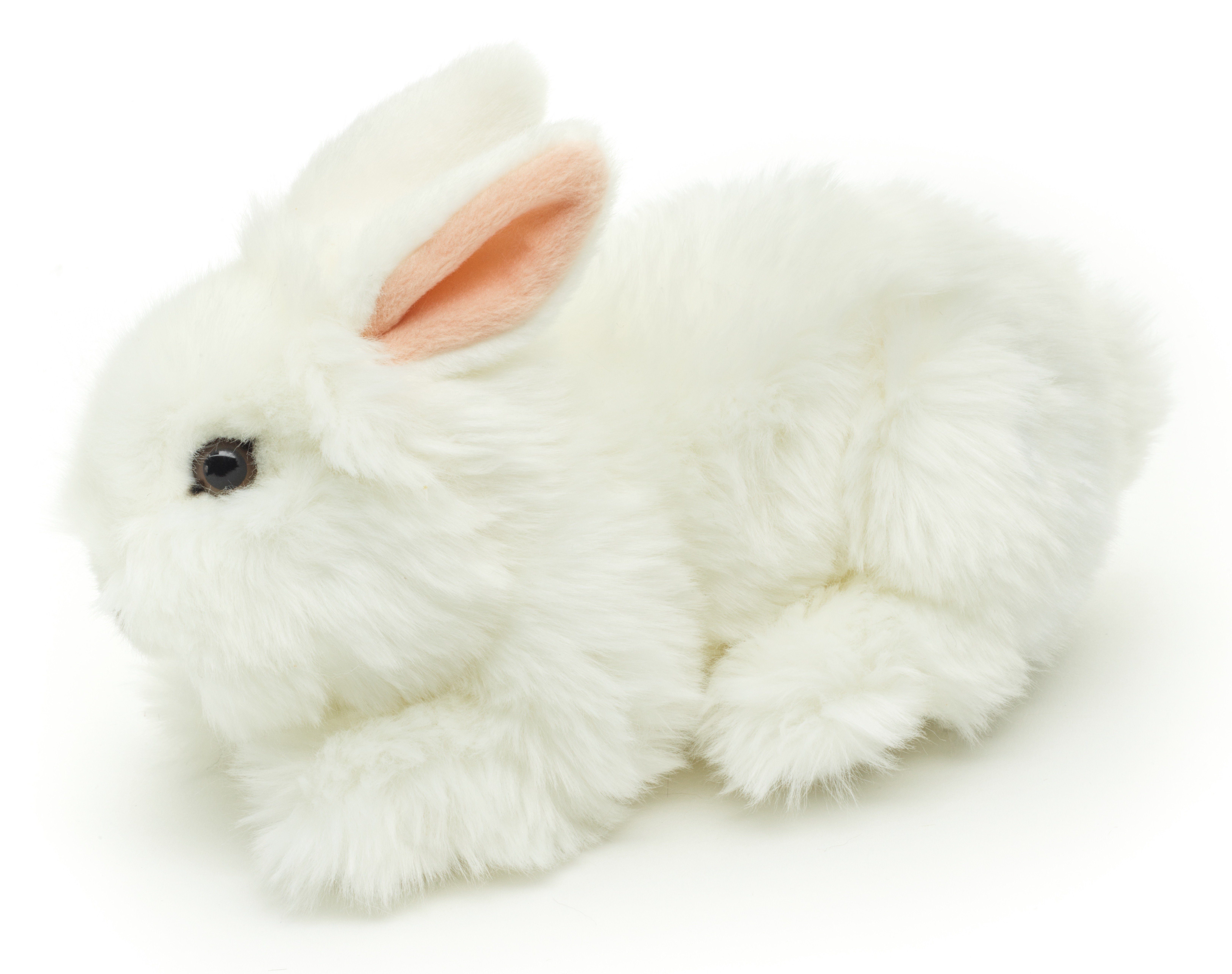 Uni-Toys Kuscheltier Löwenkopf-Kaninchen m.aufgestellten Ohren - 23 cm - verschiedene Hasen, zu 100 % recyceltes Füllmaterial