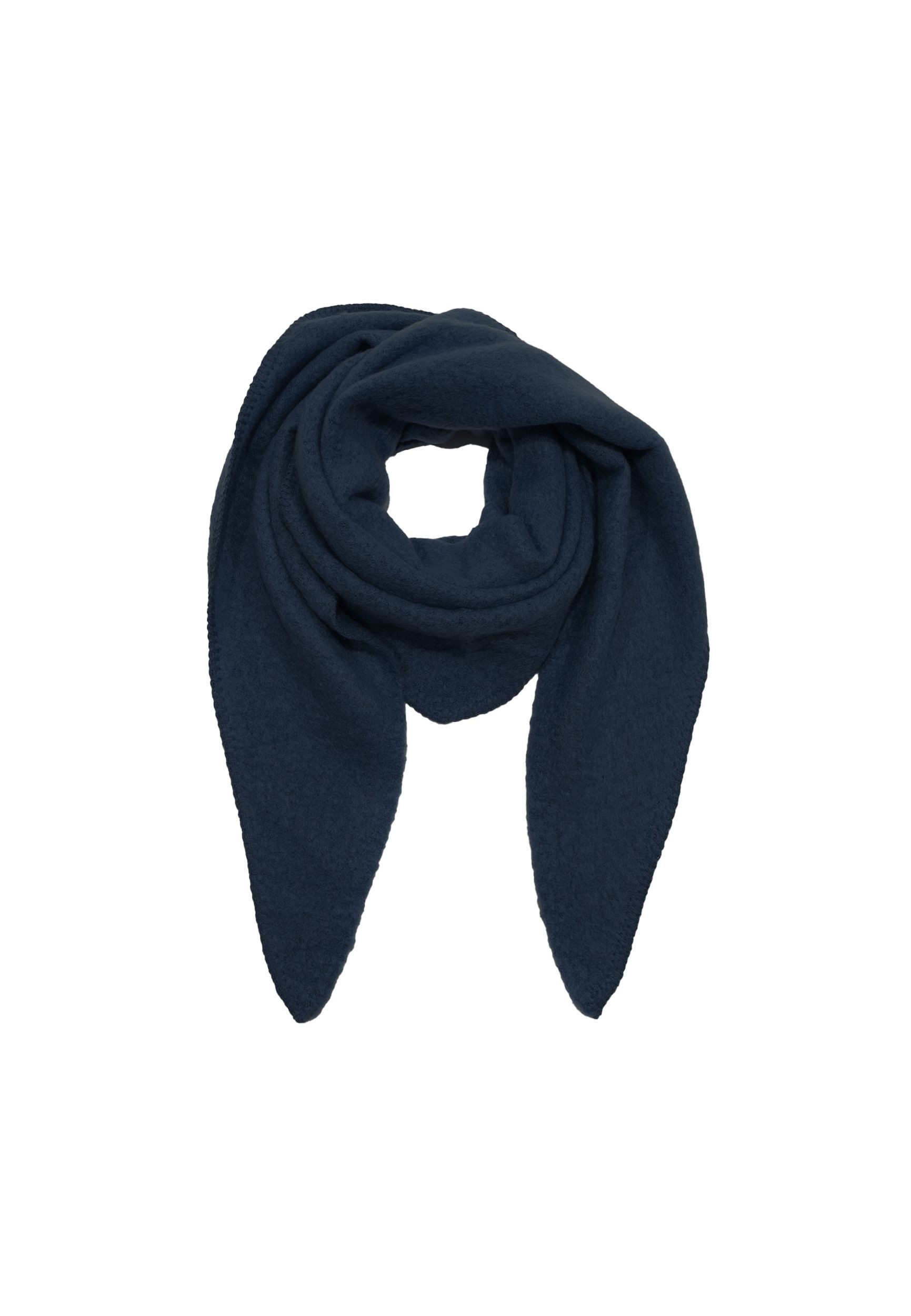 Faera Modeschal Bouclé Dreieckstuch cozy Material, 8148 in Dunkelblau